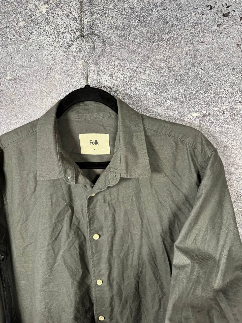Folk Folk 4 Gray Shirt Men's Button Up Large Size US L / EU 52-54 / 3 - 6 Thumbnail