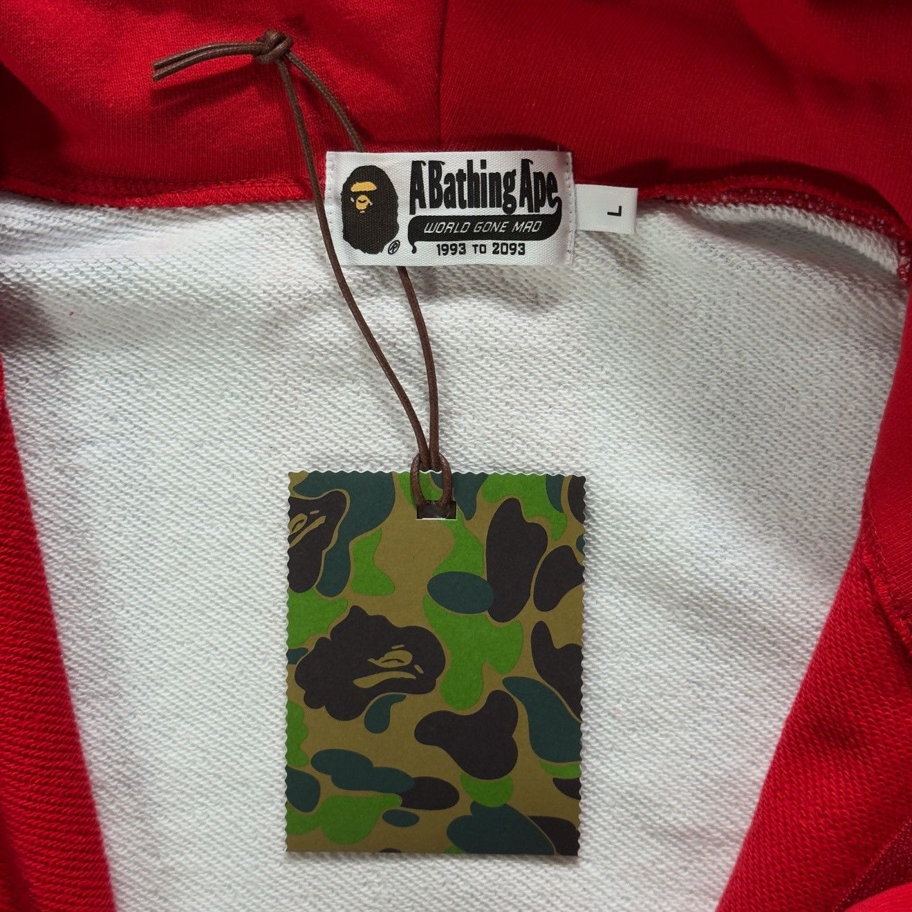 Bape Bape London Union Jack Shark Full Zip Hoodie Red 2020 Size US L / EU 52-54 / 3 - 13 Thumbnail