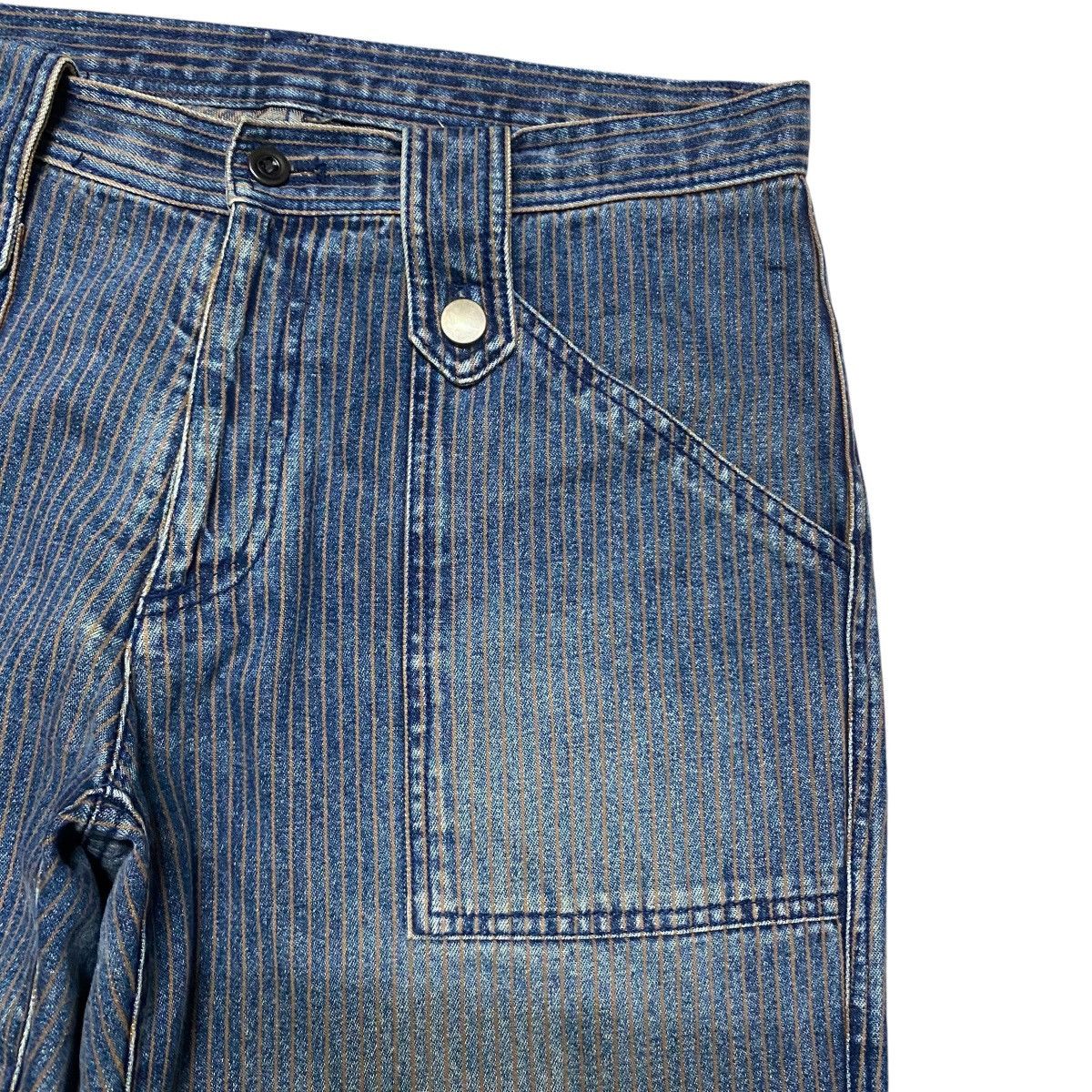 Comme Ca Ism × Japanese Brand COMME CA ISM Denim Hickory Flare Pants Size US 32 / EU 48 - 5 Thumbnail