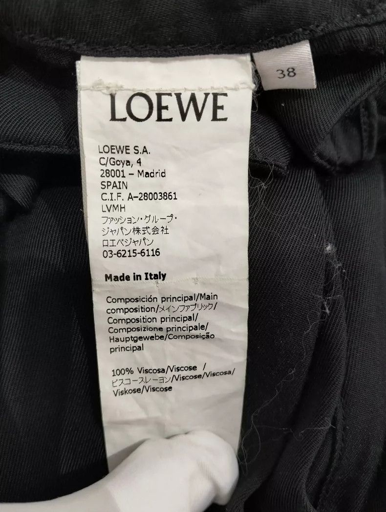 Loewe LOEWE Black casual wide leg pants Size 25" / US 0 / IT 36 - 4 Thumbnail