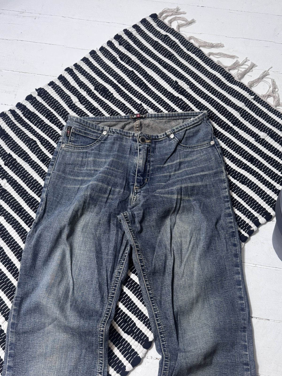 Vintage VINTAGE WASHED DENIM STYLE 2000s OPIUM PANTS Size 27" / US 4 / IT 40 - 4 Thumbnail
