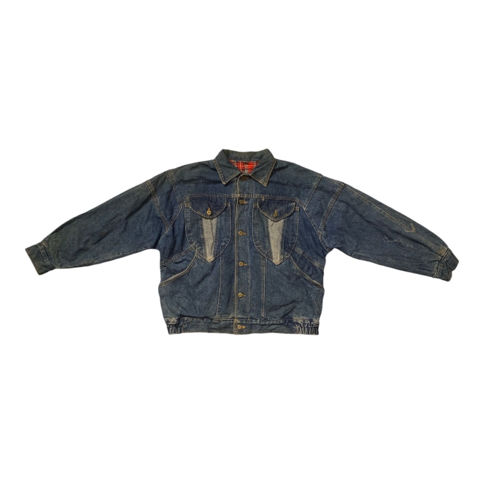 Japanese Brand × Vintage Rare Design Vintage Trenblmay Denim Jackets Size L / US 10 / IT 46 - 1 Thumbnail