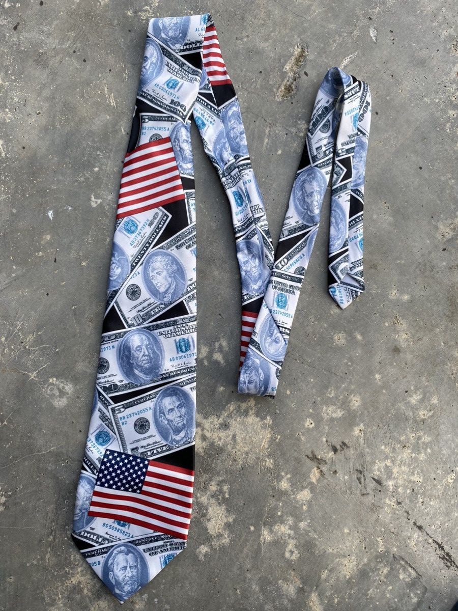 Japanese Brand × Vintage Vintage Dollar Tie Size ONE SIZE - 1 Thumbnail