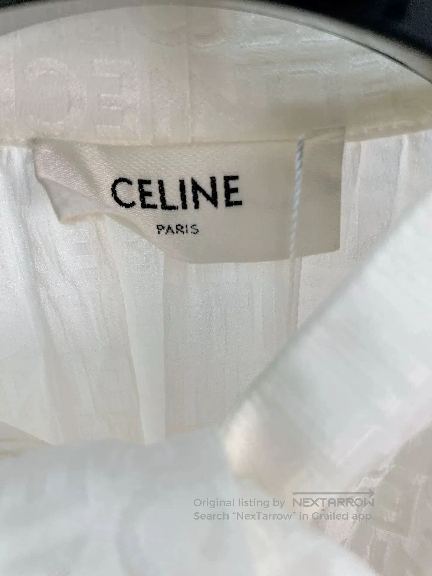 Celine Celine Silk Jacquard Shirt. Size XS / US 0-2 / IT 36-38 - 4 Thumbnail