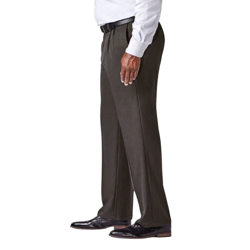 Haggar Haggar Big & Tall Cool 18 Pro Heather Pant Gray, Size 48X29 Size US 44 / EU 60 - 2 Thumbnail