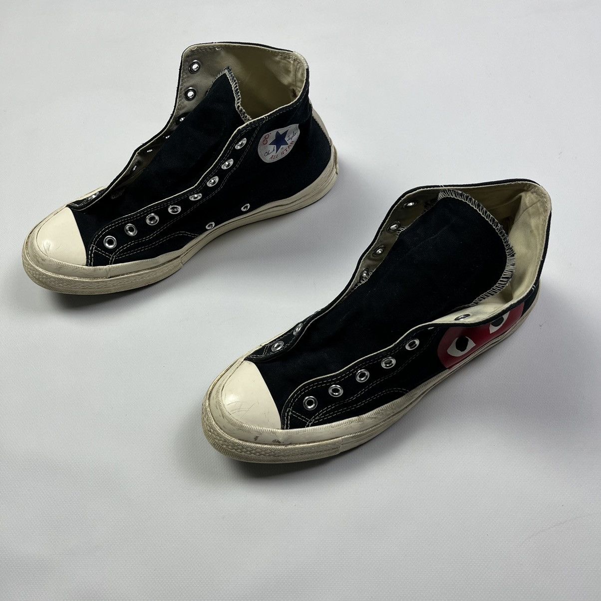 Comme des Garcons × Converse × Vintage Comme des Garcons Play Converse All Star Vintage Streetwear Size US 11.5 / EU 44-45 - 4 Thumbnail
