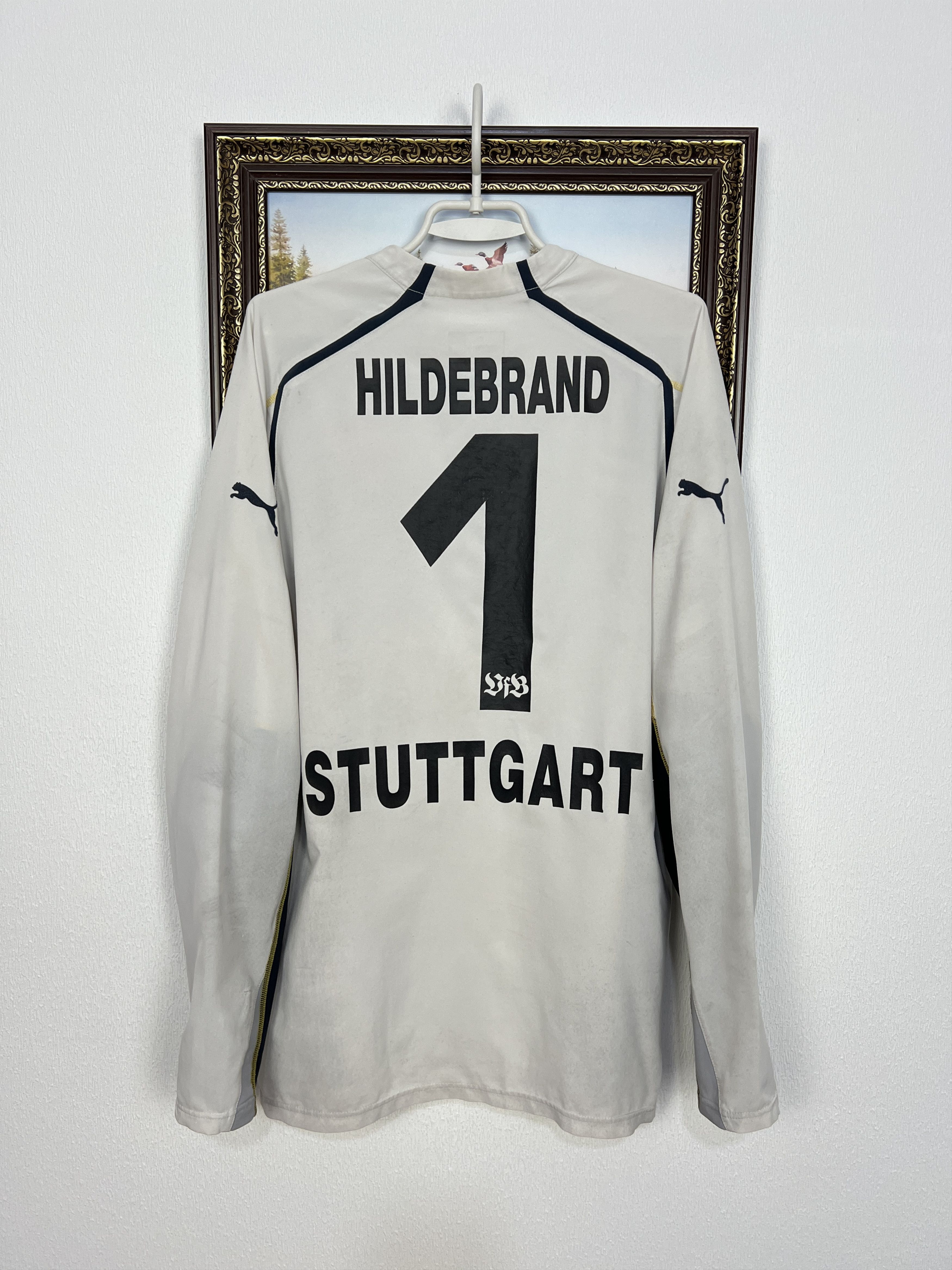 Puma Stuttgart Goalkeeper football shirt 2004 Puma #1 Hildebrand Size US L / EU 52-54 / 3 - 1 Thumbnail