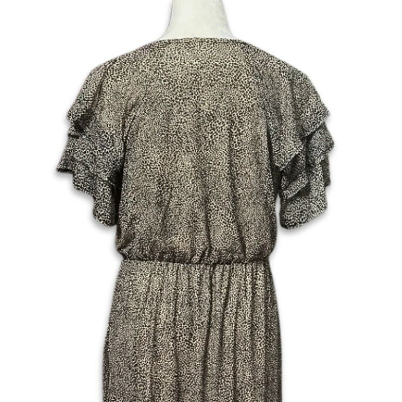 Other Bobeau Midi Dress Fit & Flare Spotted Brown Women's S NWOT Size S / US 4 / IT 40 - 6 Thumbnail