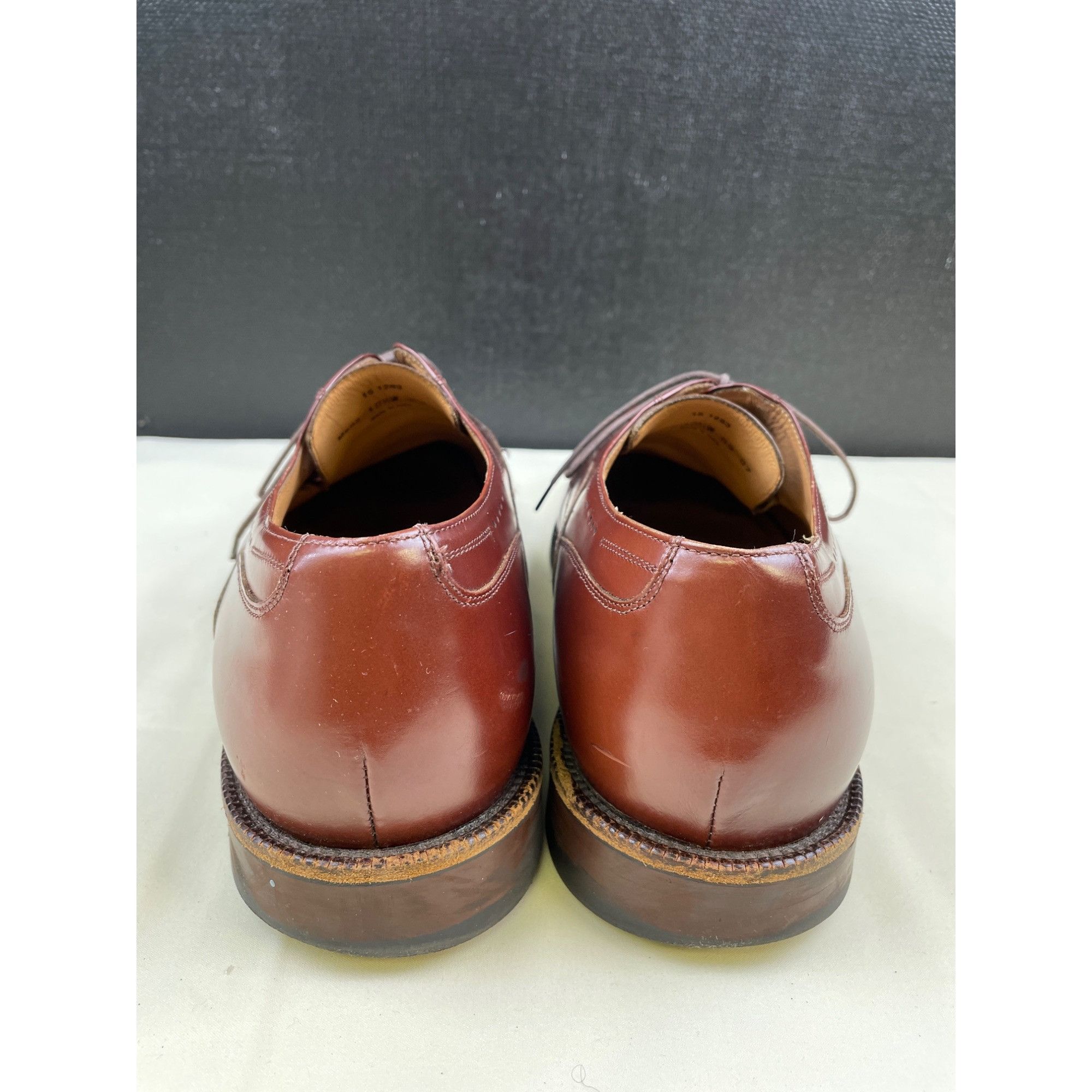 Johnston & Murphy Johnston & Murphy Men's Brown Leather Shoes/ Oxford Lace up Size US 10.5 / EU 43-44 - 6 Thumbnail