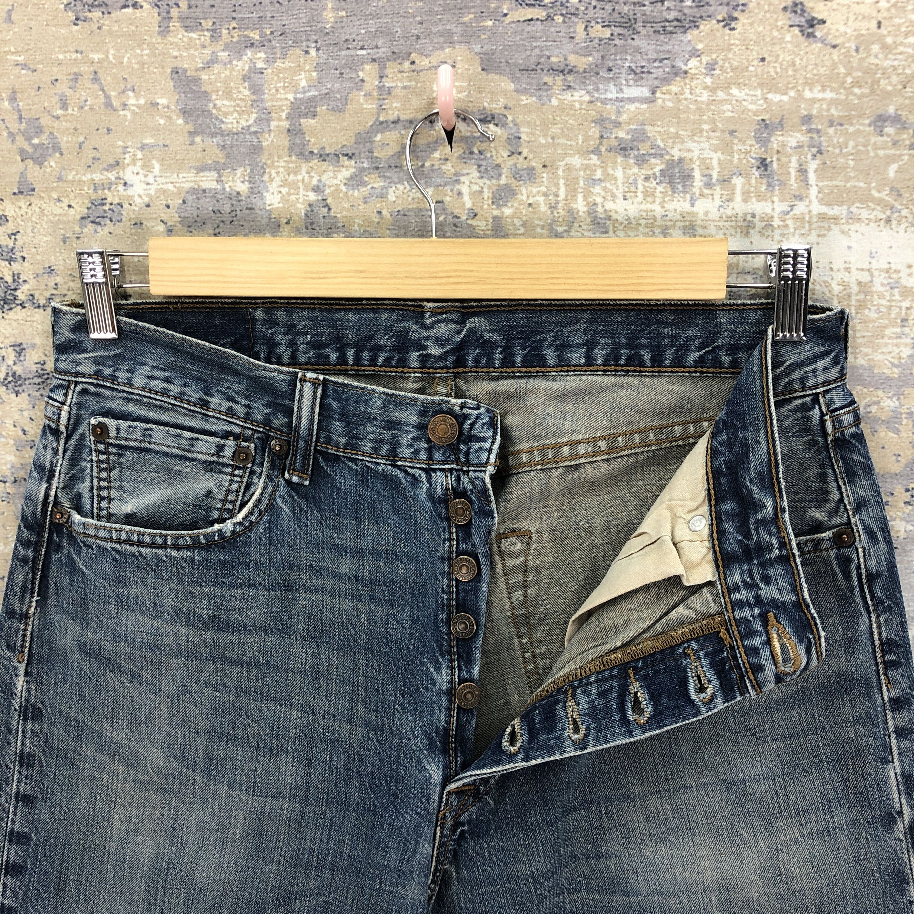 Levi's Vintage Y2K Levis 501 Faded Jeans Levi's Mud Stonewash Denim Size US 32 / EU 48 - 6 Thumbnail