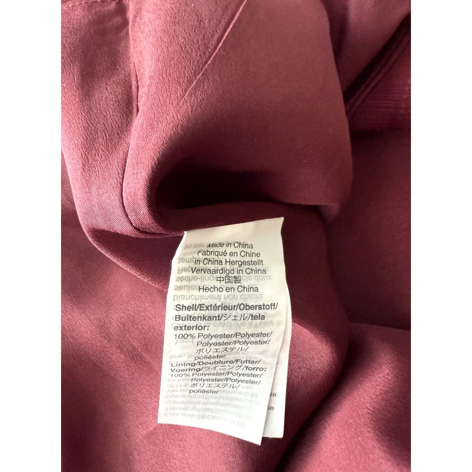 J.Crew J.CREW Top Womens L Burgundy Long Sleeve Mock Neck Ruffle Business Feminine Shirt Size L / US 10 / IT 46 - 4 Thumbnail