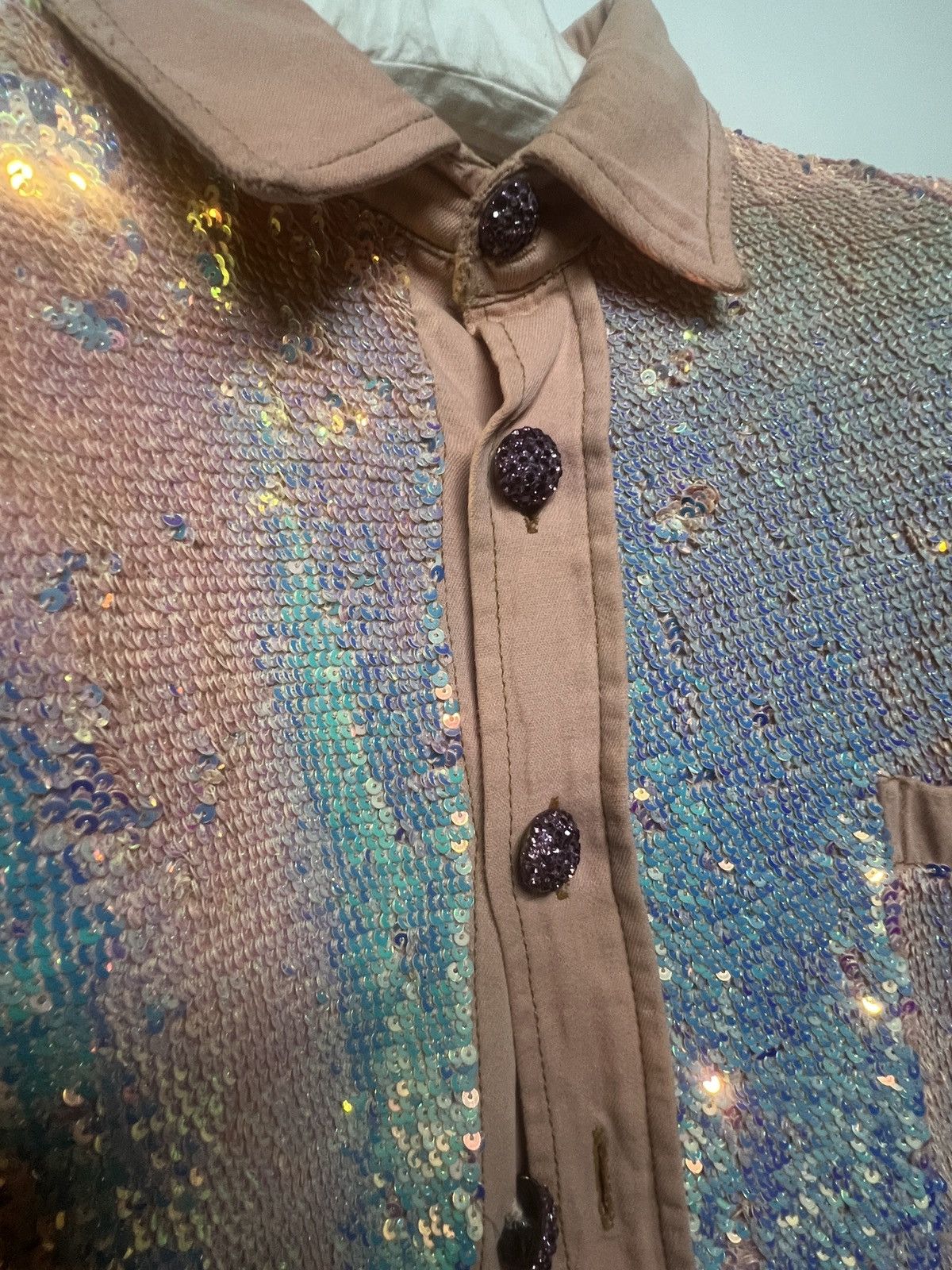 ASHISH Pink Sequin Shirt Size US L / EU 52-54 / 3 - 3 Thumbnail