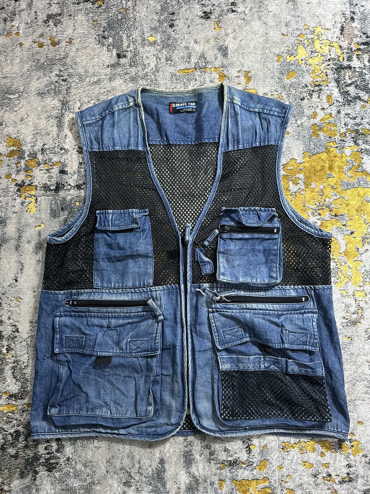CRAZY FADED FISHNET VEST TACTICAL GLORIOUS I6W9 LGB STYLE