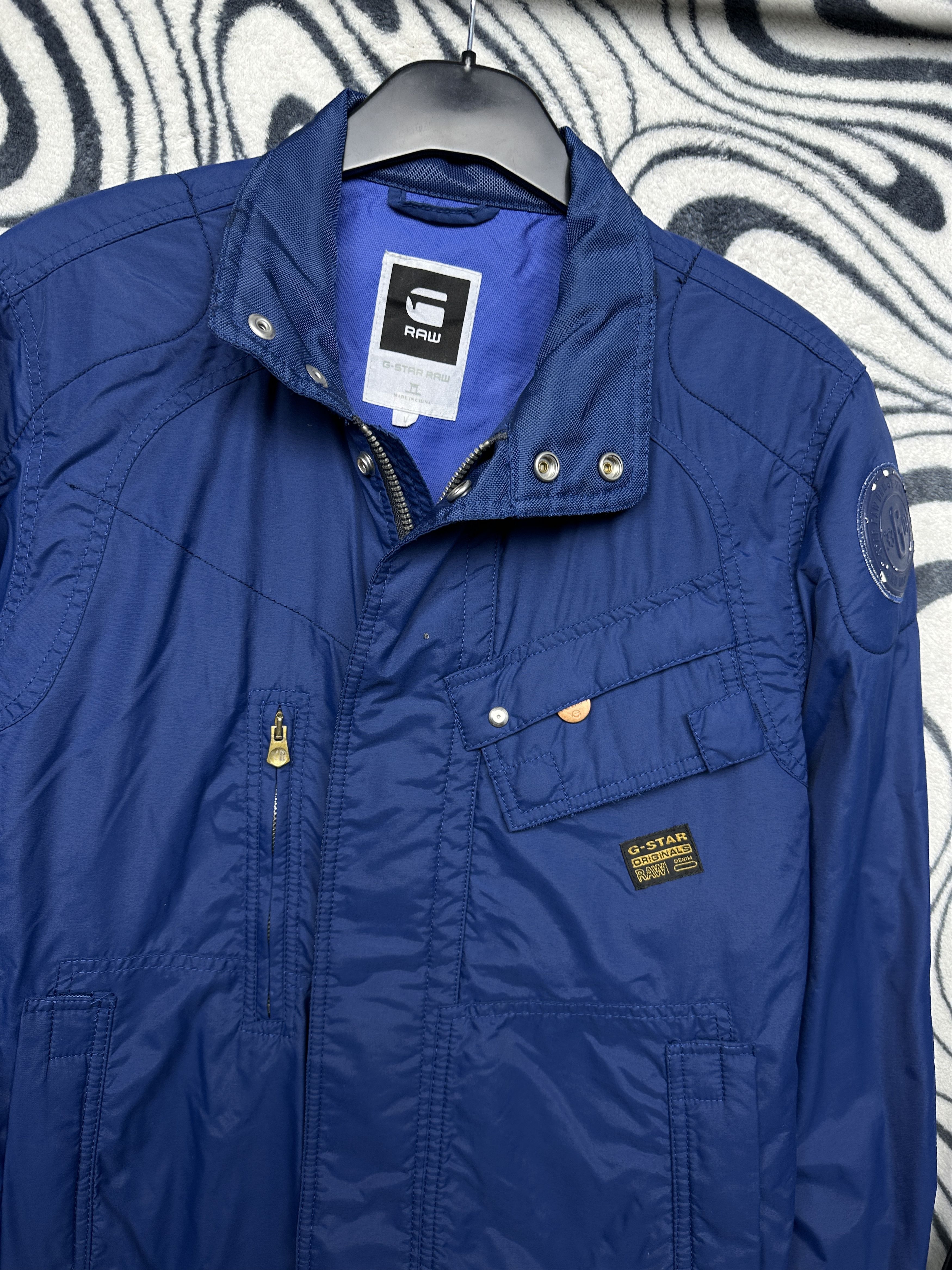 G-Star G Star Raw Mens Sandhurst Bomber Biker Jacket Size US L / EU 52-54 / 3 - 2 Thumbnail