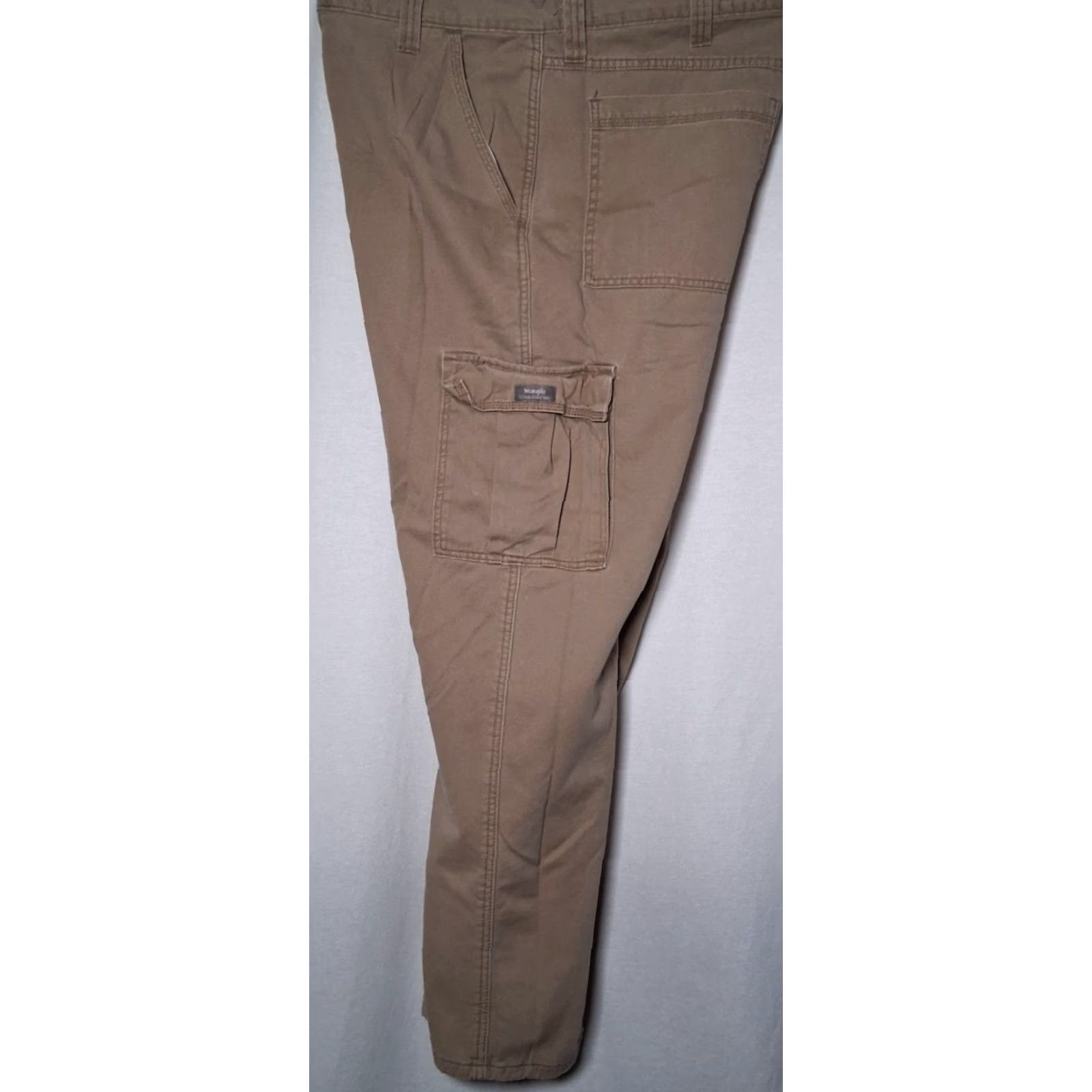 Wrangler Wrangler Cargo Pants Men 36x31 Beige Fleece Lined Twill Workwear Size US 36 / EU 52 - 3 Thumbnail