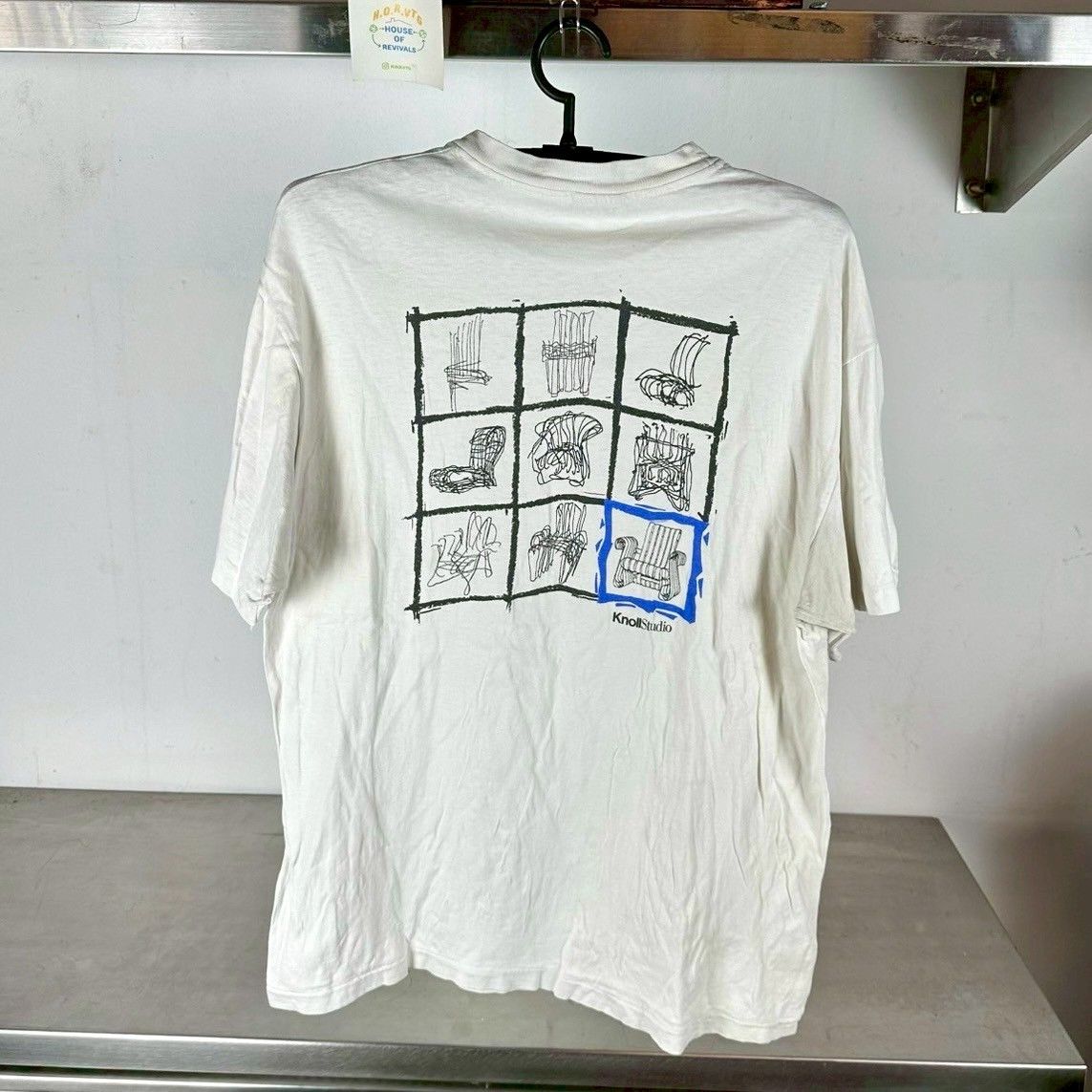 Vintage 90s Knoll Studio Draw On Us Furniture Artwork Tshirt