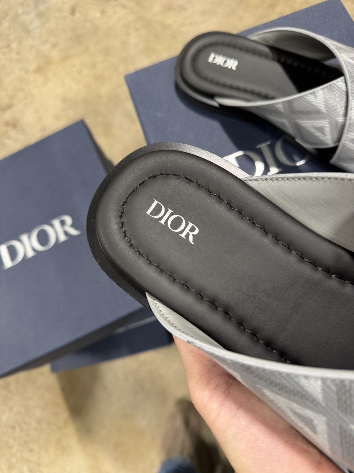 Dior Dior Diamond Leather Sandals NEW 1000$ Size US 8 / EU 41 - 3 Thumbnail