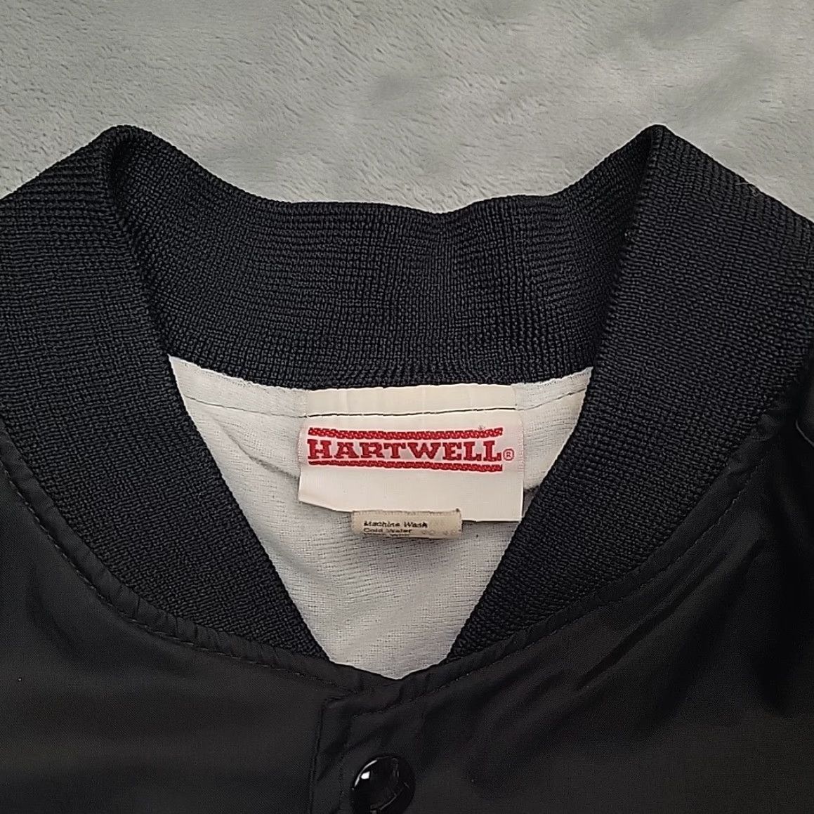Vintage VINTAGE Hartwell KOOL Jacket Mens XL Black Snap Front 80s 90s Bomber Made in USA Size US XL / EU 56 / 4 - 4 Thumbnail