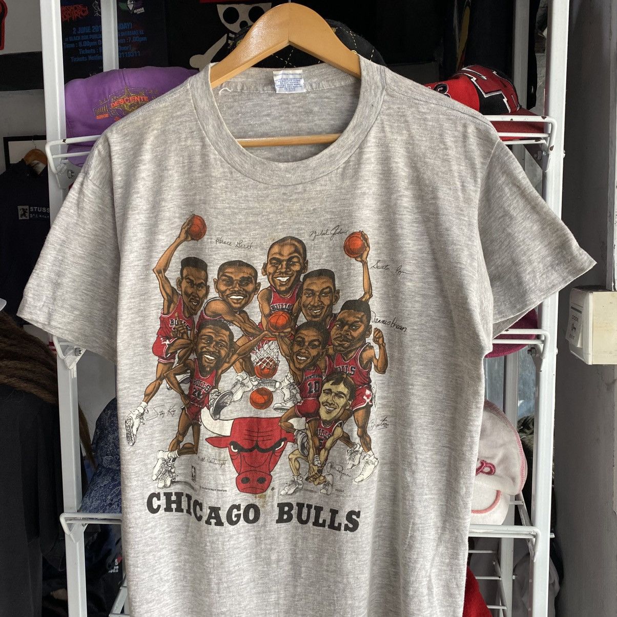 Salem Sportswear VINTAGE 90s CHICAGO BULLS SLAM DUNK TEE SHIRT Size US L / EU 52-54 / 3 - 3 Thumbnail