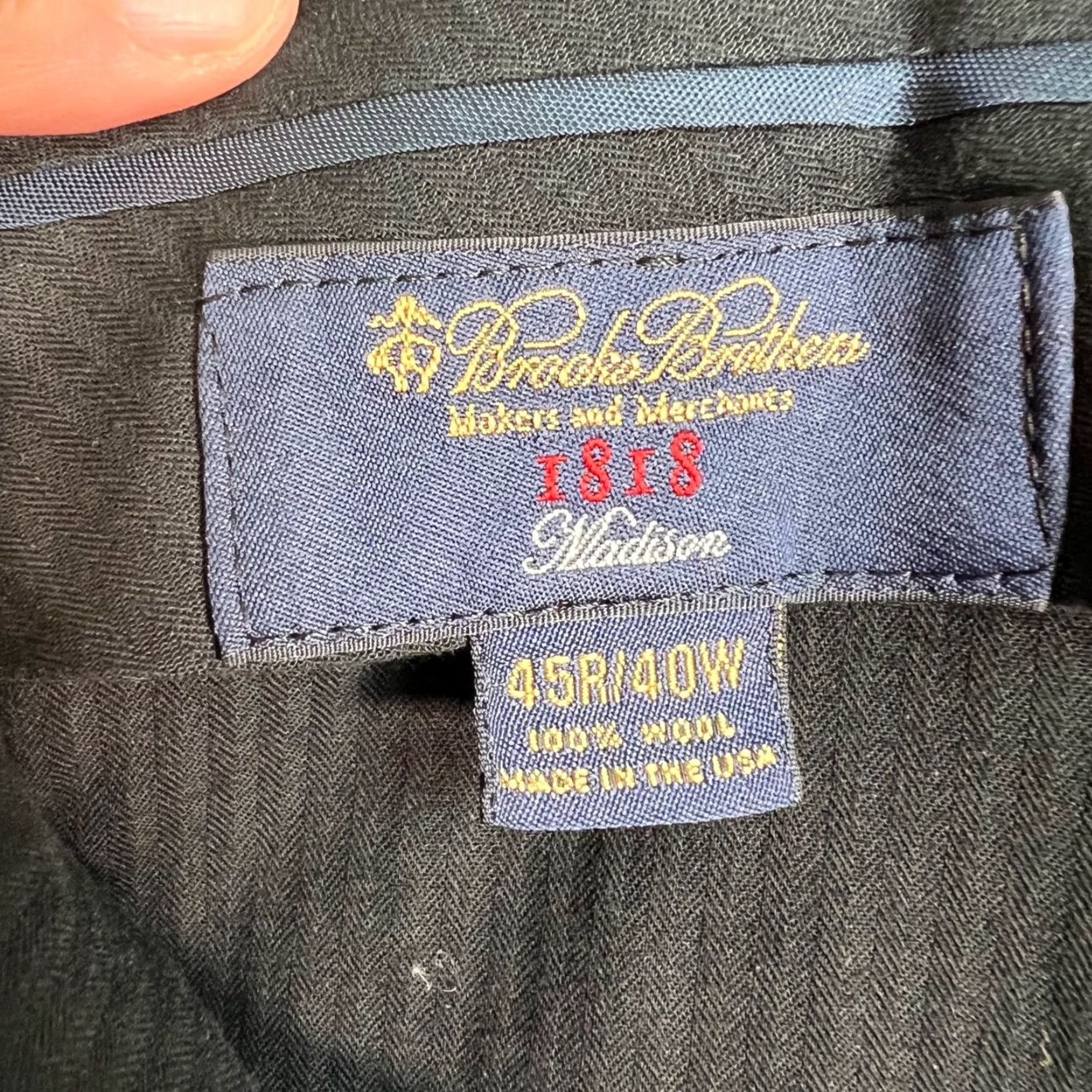 Brooks Brothers Brooks Brothers Madison 1818 Blue Pinstripe Wool Dress Pants Size 45 x 40 Men Pants Dress Wool Pinstripe 38x27? Size US 44 / EU 60 - 3 Thumbnail
