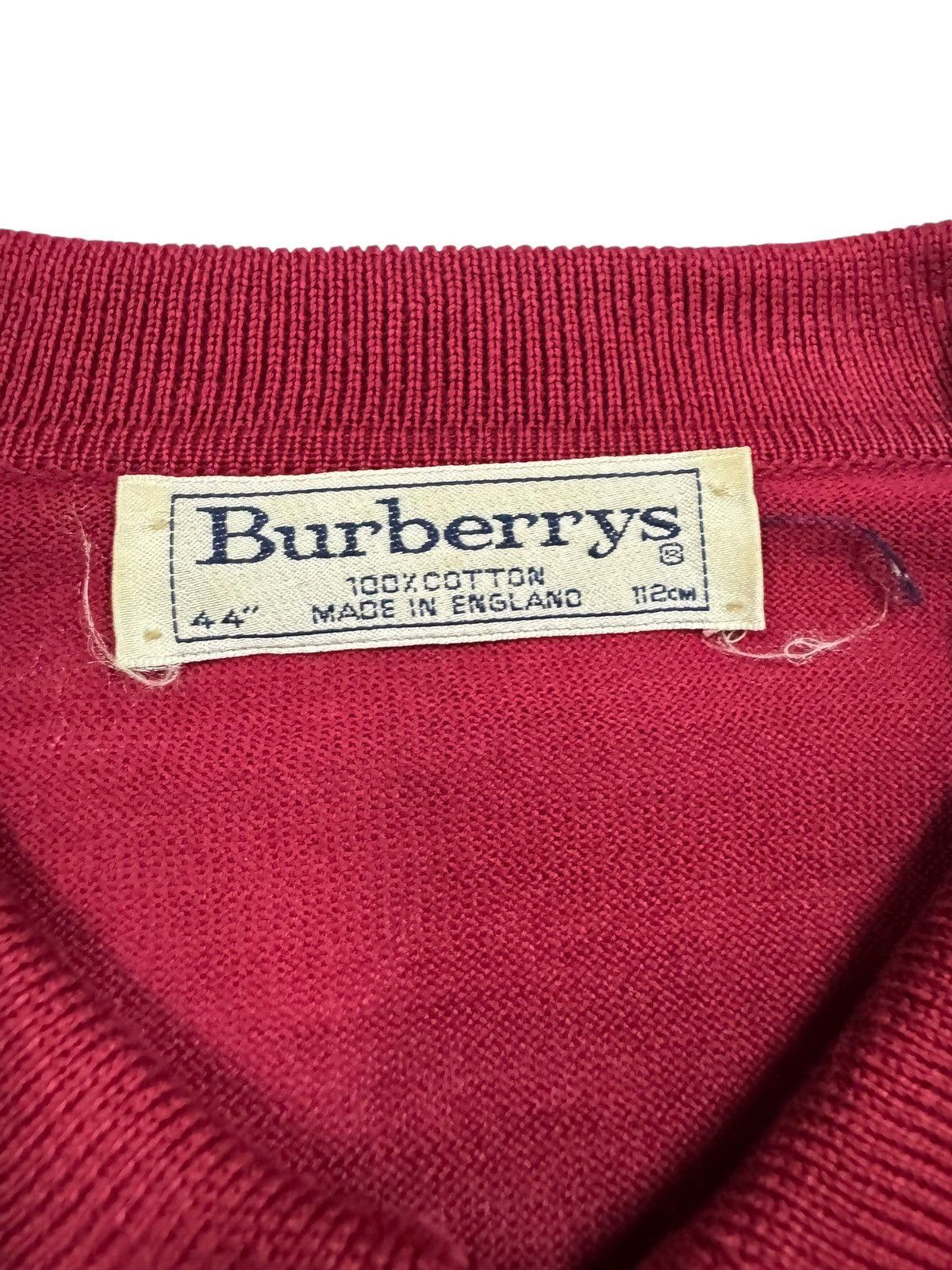 Burberry × Vintage Vtg🎈Burberrys Polo Shirt Jumper Oversized Made In England Size US S / EU 44-46 / 1 - 11 Thumbnail