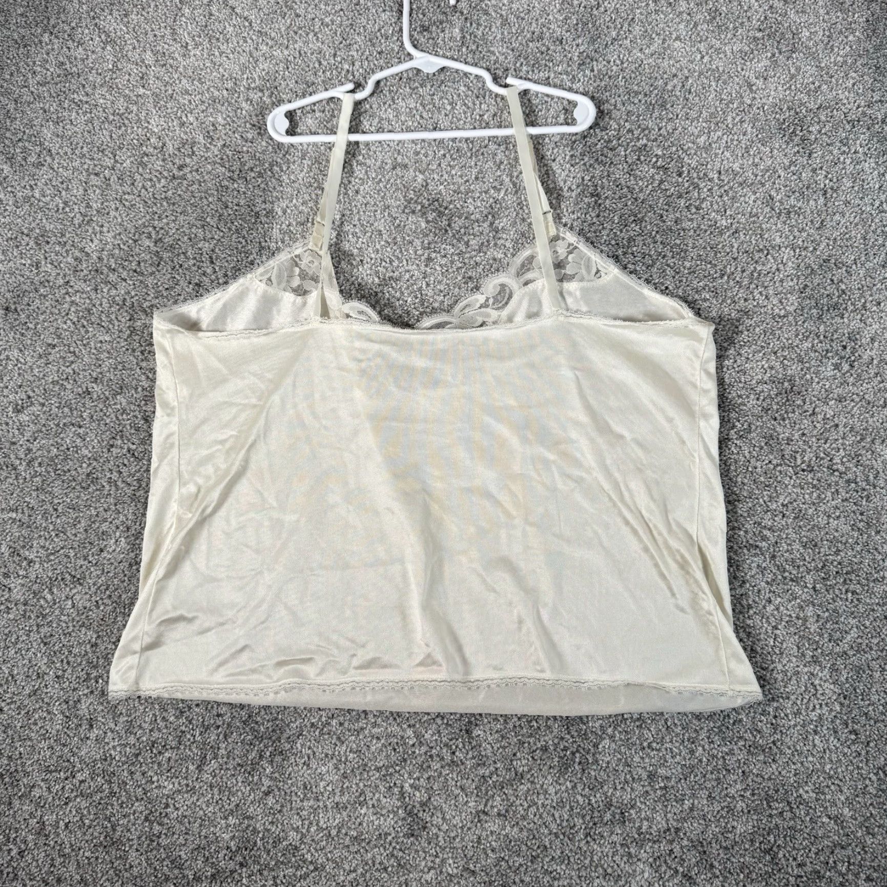 Vintage VINTAGE Camisole Tank Top M White Coquette Lace Dainty Feminine Fairycore 80s 90s Tank Women Sleeveless Pullover Size M / US 6-8 / IT 42-44 - 7 Thumbnail