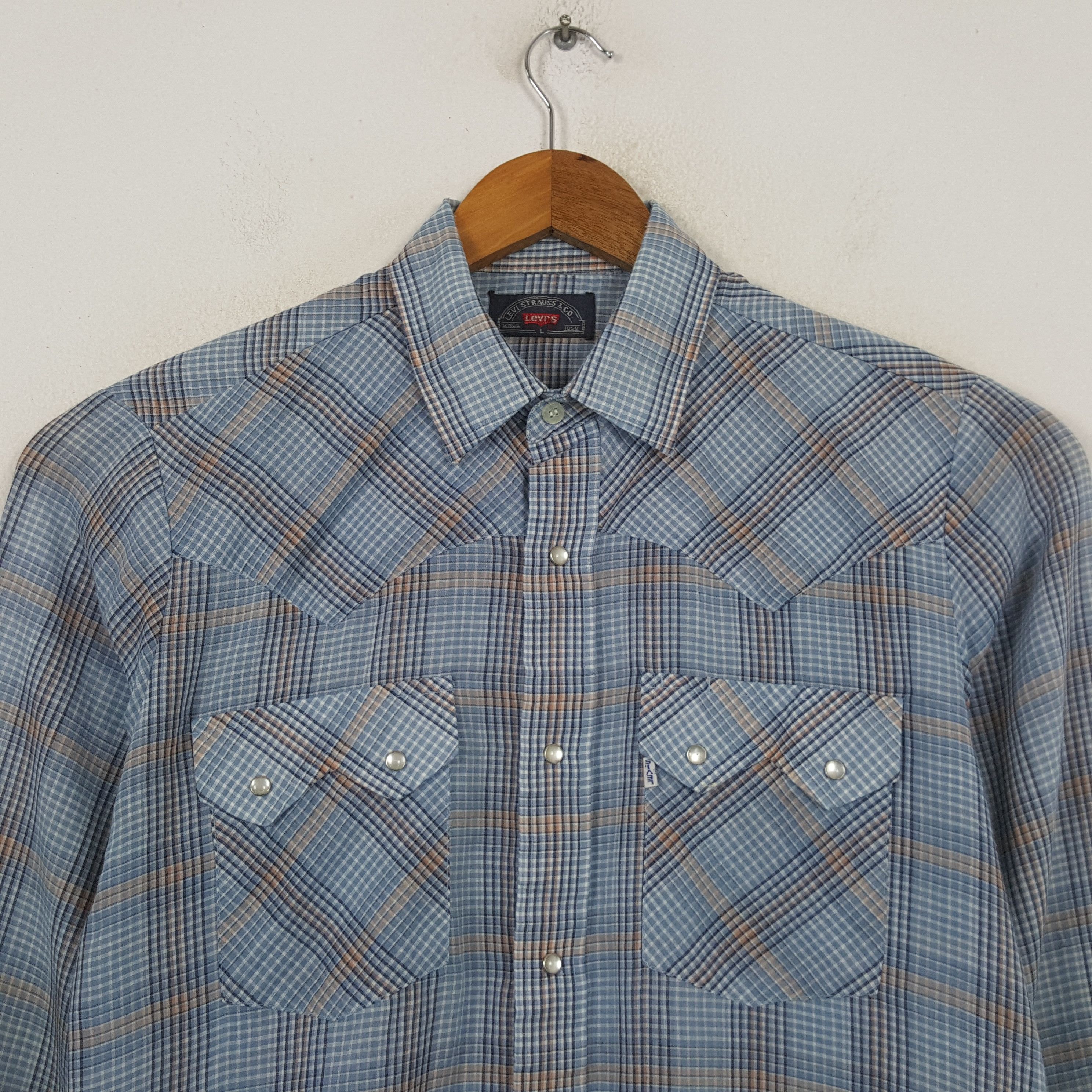 Levi's Vintage Levi's Big E Snap Western Style Shirt RR10 Size US L / EU 52-54 / 3 - 2 Thumbnail