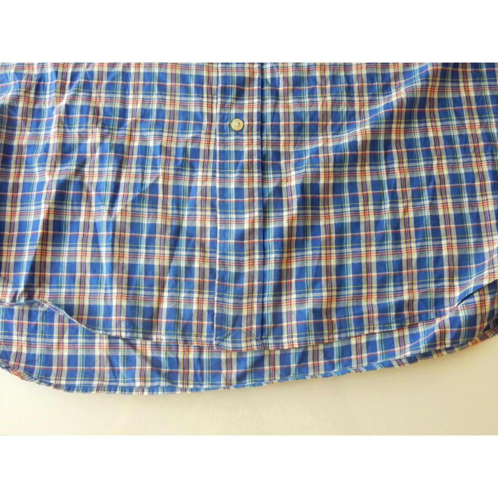 Polo Ralph Lauren VINTAGE Polo Ralph Lauren Button-Up Shirt Plaid Long Sleeve XLT Mens Blue - Size US XL / EU 56 / 4 - 3 Thumbnail