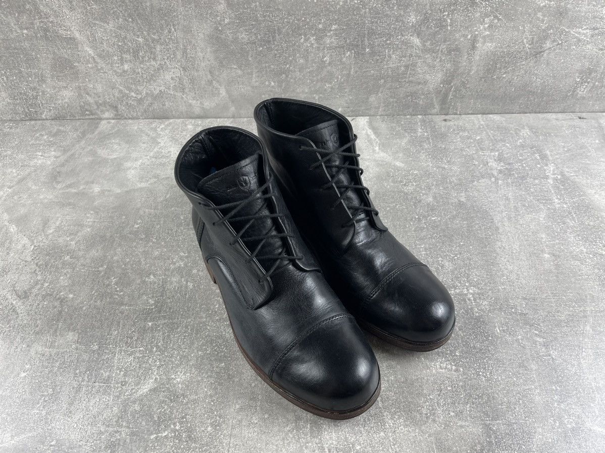 Genuine Leather Zehus Berlin Avant Garde Handcrafted Black Leather Boots Size US 7 / EU 40 - 3 Thumbnail