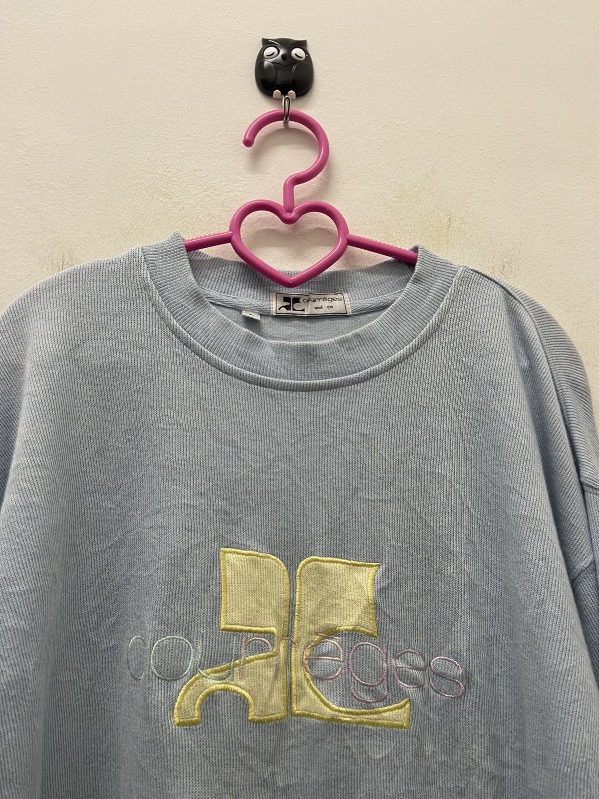 Courreges Rare Vintage COURREGES Spell Out Embroidered Big Logo Size US L / EU 52-54 / 3 - 2 Thumbnail