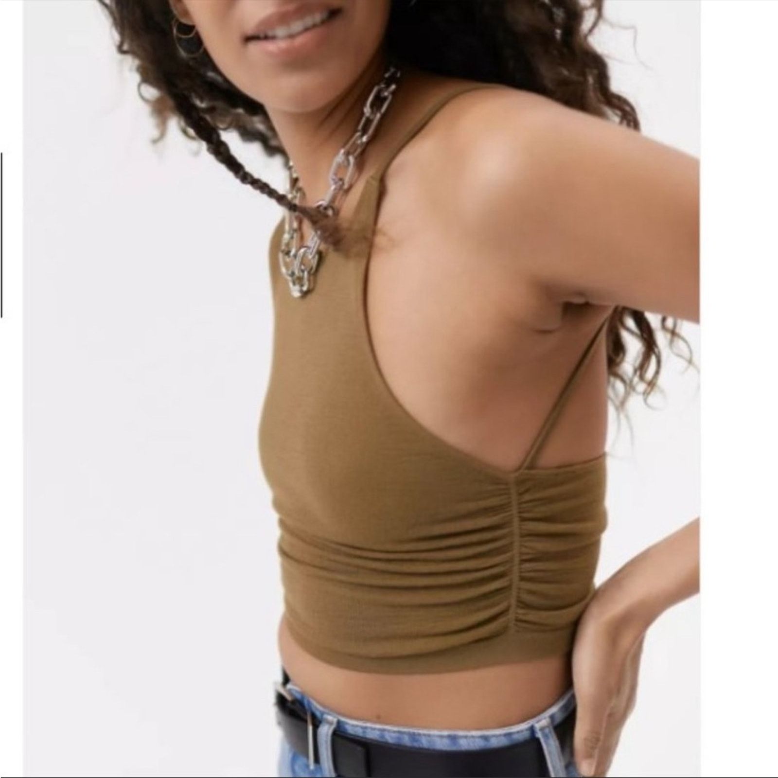 Urban Outfitters NEW! Urban Outfitters Seamless Ruched Bra Top - XL Size XL / US 12-14 / IT 48-50 - 4 Thumbnail