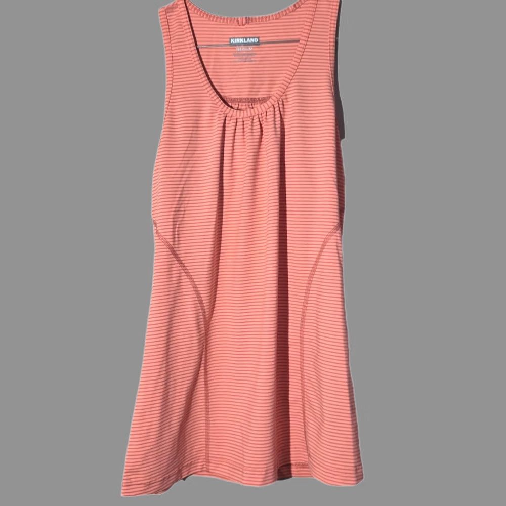 Vintage Kirkland Signature Racer Back Tank Top Blue Women's Medium Orange Stripe Size M / US 6-8 / IT 42-44 - 1 Thumbnail