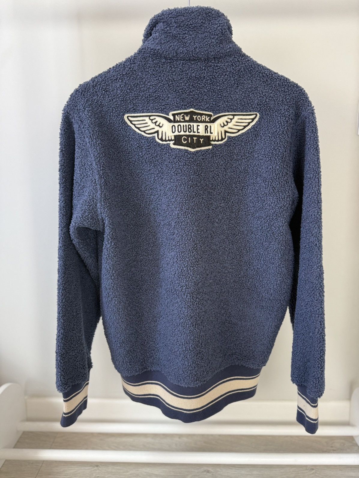 Ralph Lauren RRL Ralph Lauren Fleece Racing Bomber Jacket Size US M / EU 48-50 / 2 - 2 Thumbnail