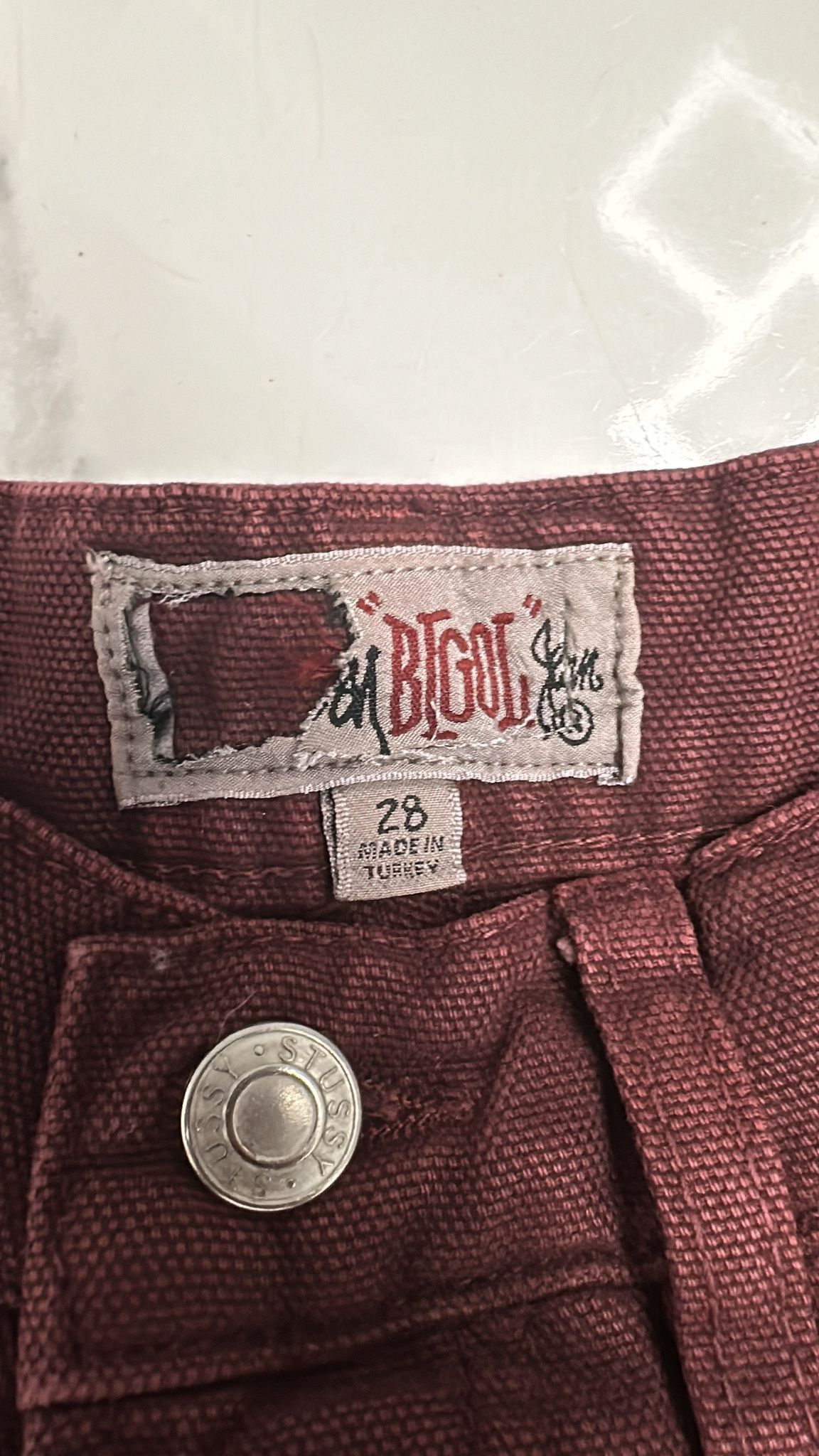 Stussy Stussy Big Ol Jean Wine Size 28 Size US 28 / EU 44 - 5 Thumbnail