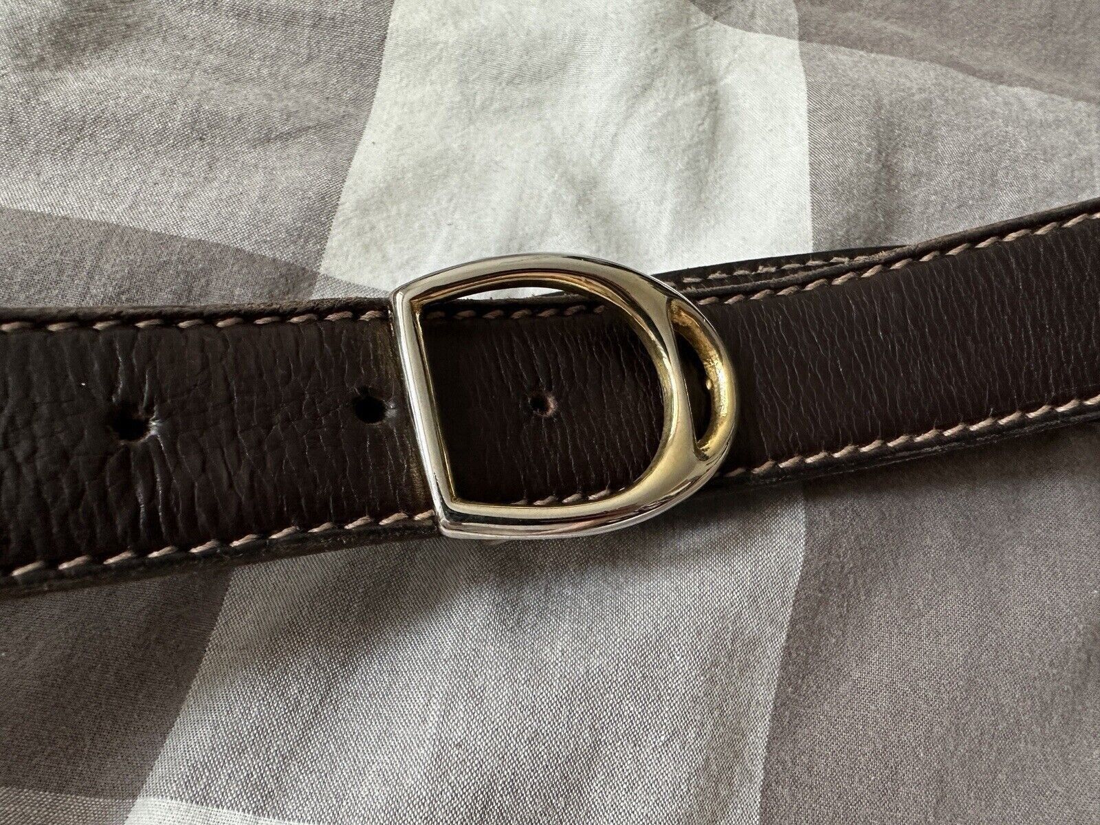 Gucci VINTAGE 1980s GUCCI LEATHER BELT 87x3 cm Size ONE SIZE - 6 Thumbnail