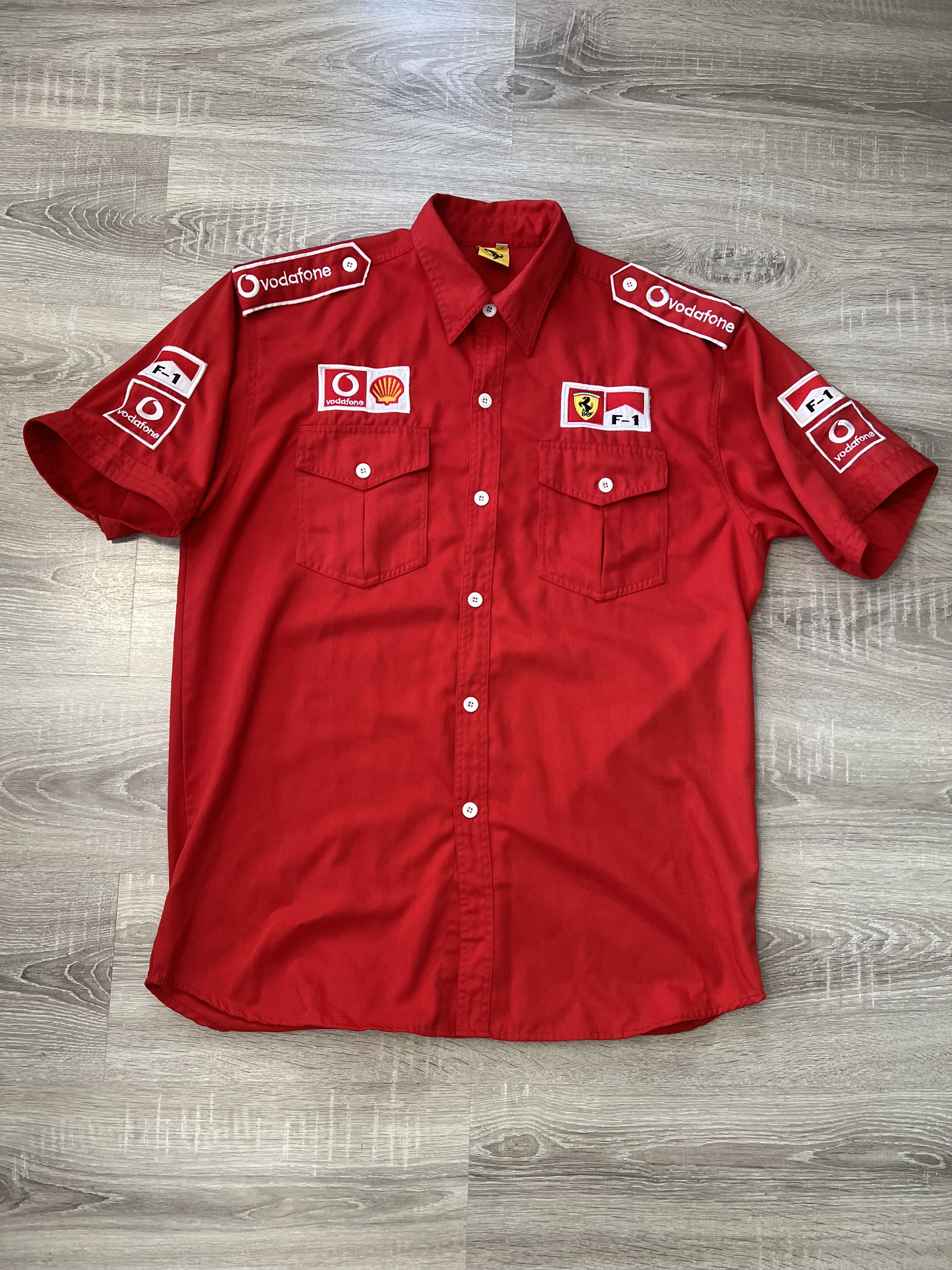 Ferrari Ferrari F1 Vodafone Schell Pocket Shirt Red Racing Size US XXL / EU 58 / 5 - 4 Thumbnail