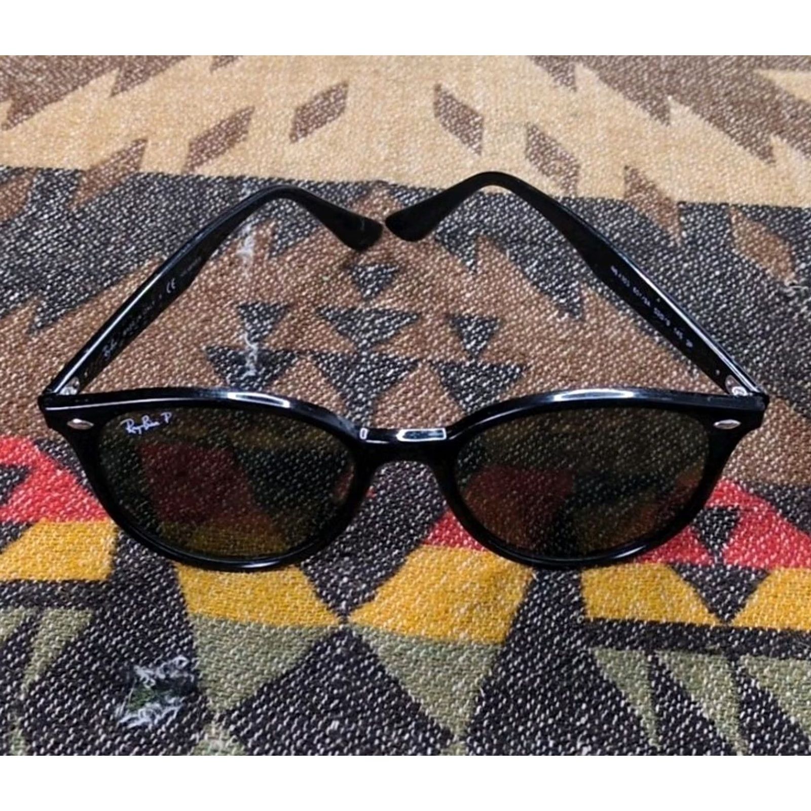 Vintage Ray-Ban Sunglasses RB4305 Havana Black Tortoise Shell Plastic Round Unisex Adults Made In Italy (Frames Only) Size ONE SIZE - 2 Thumbnail