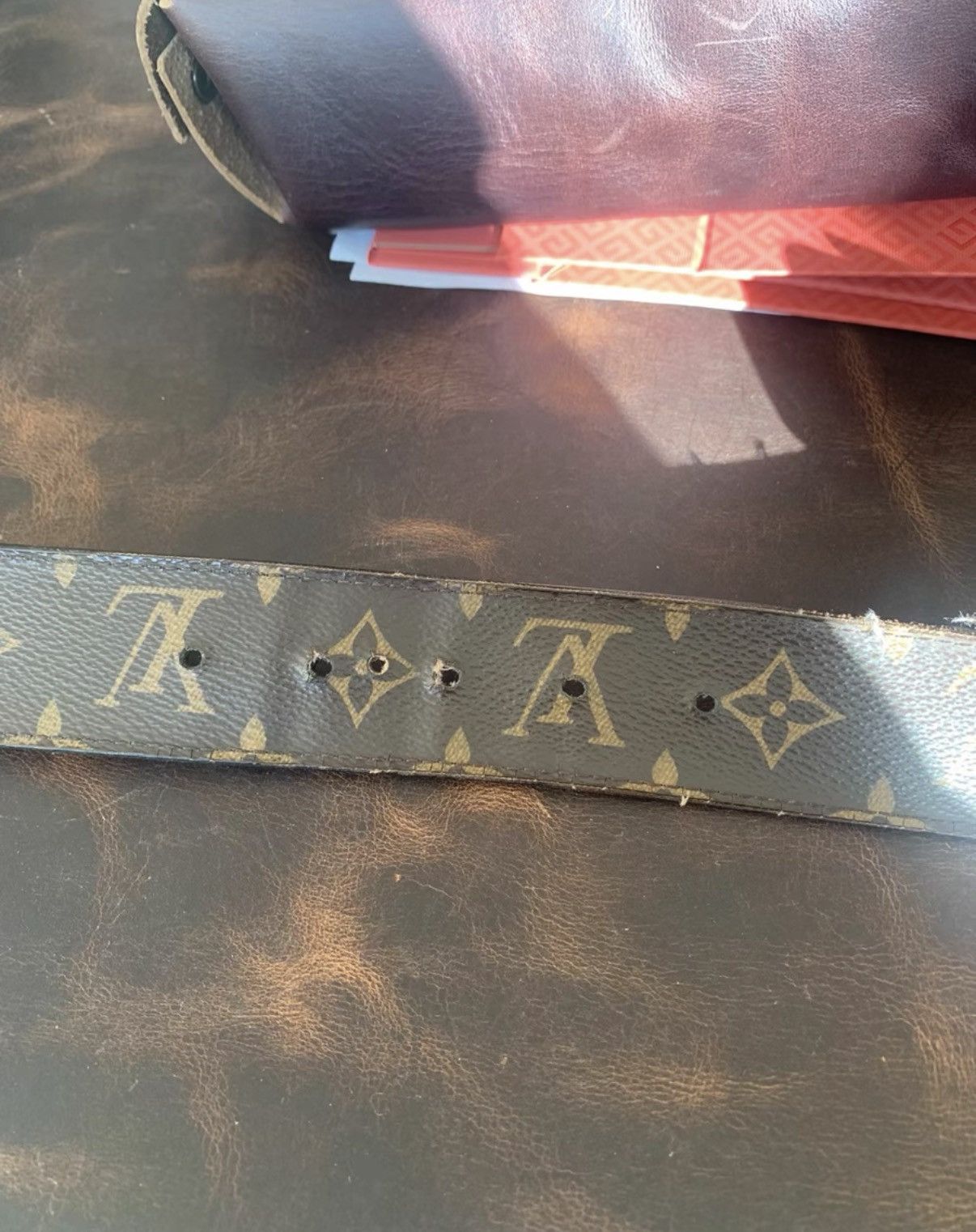 Louis Vuitton LV genuine leather belt K16 Size ONE SIZE - 4 Thumbnail