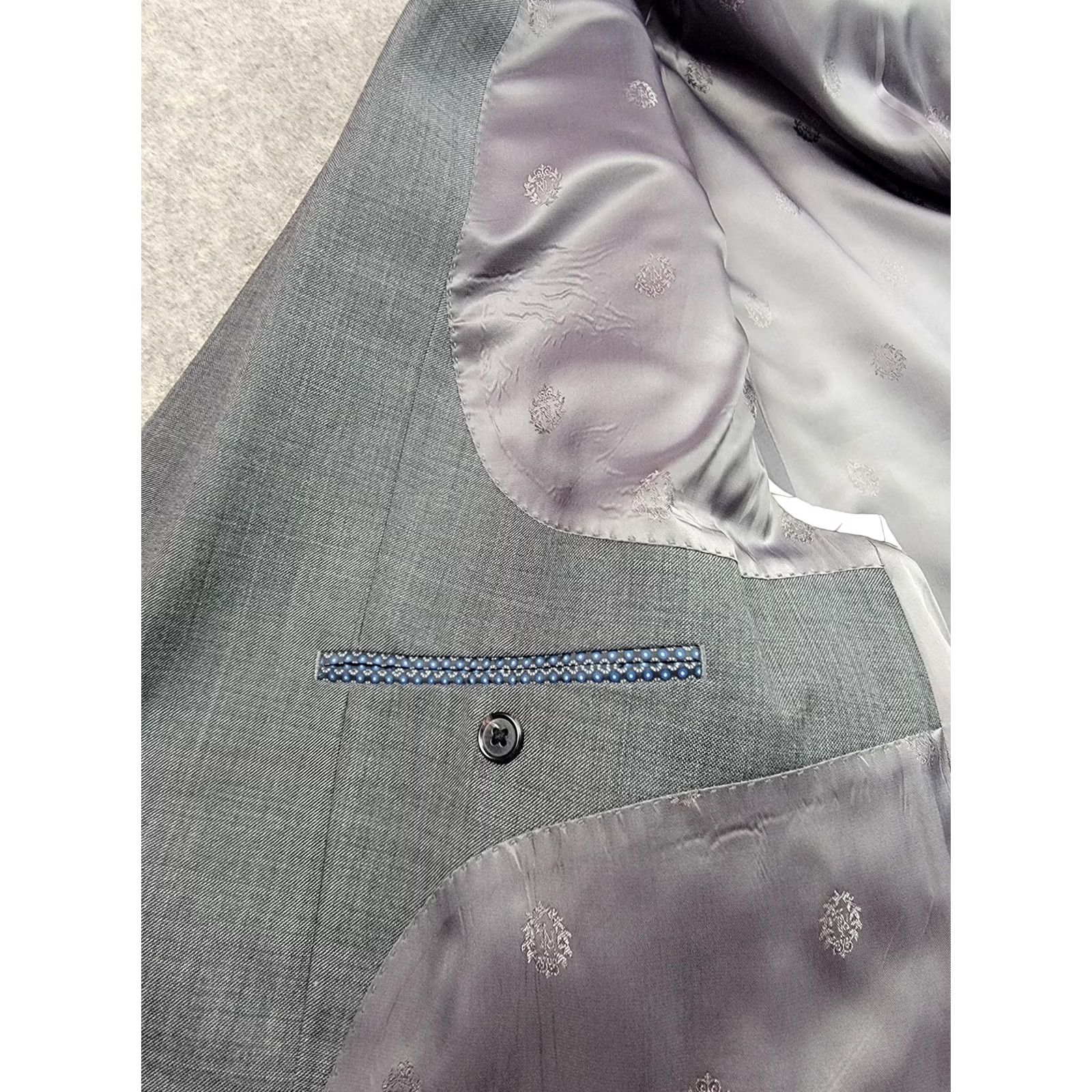Ralph Lauren Lauren Ralph Lauren Blazer Mens 50R Gray Wool Blend Two Button Single Vent Size 50R - 6 Thumbnail