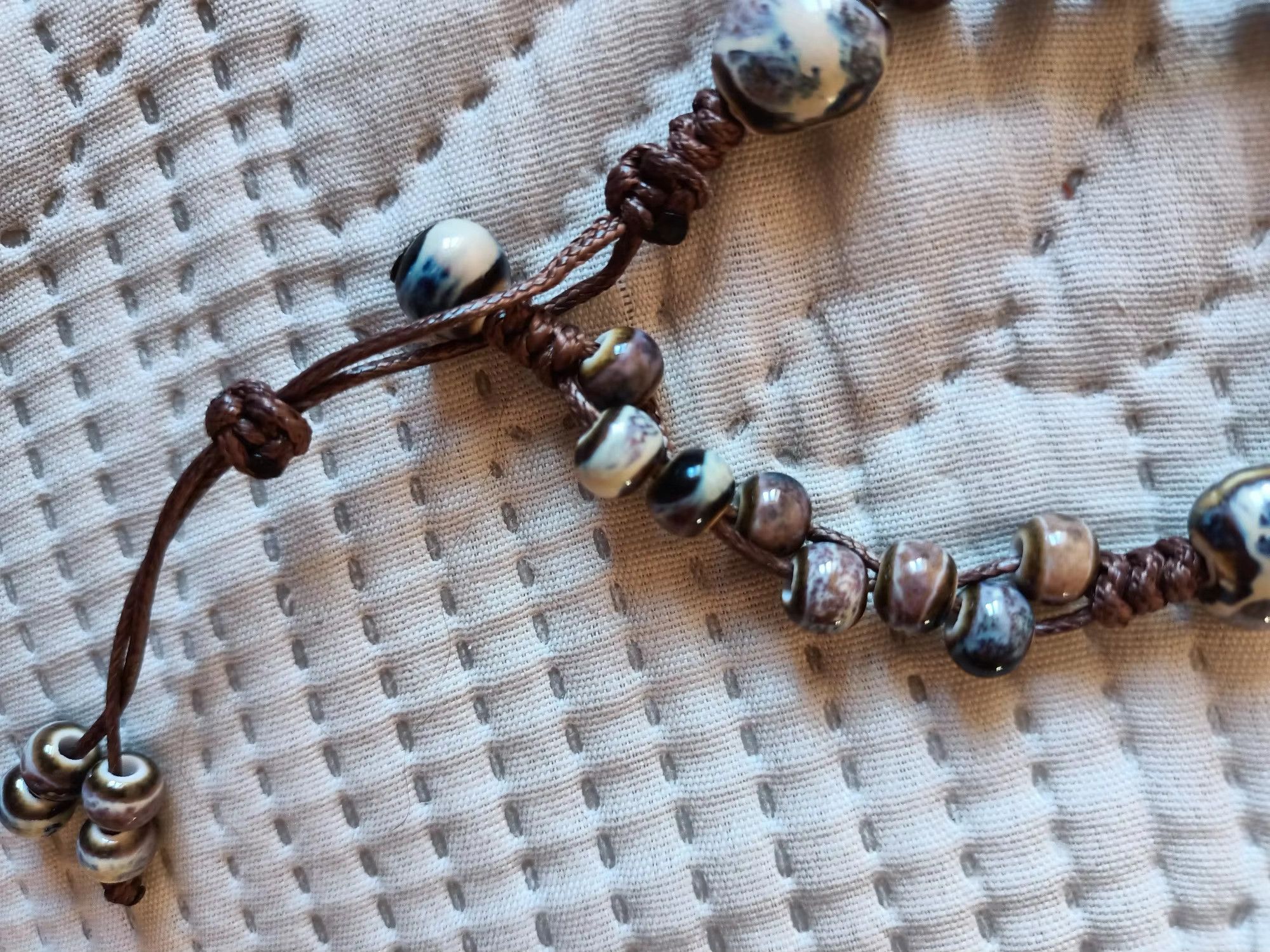 Handmade Butterfly Shell Ceramic Bracelet Jewelry Gift For Her Size ONE SIZE - 2 Thumbnail