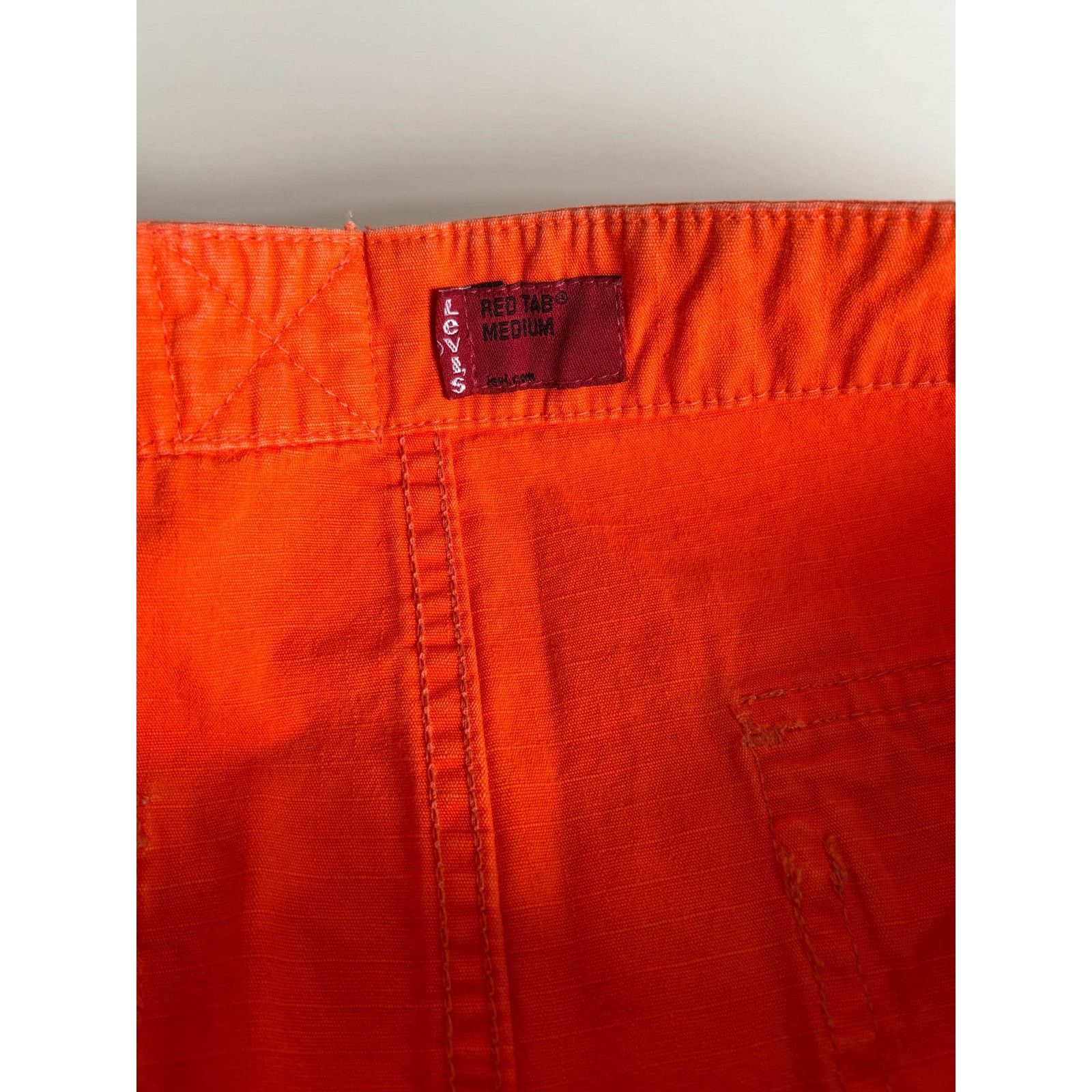 Levi's × Levi's Vintage Clothing Levi’s Red Tab Mini Skirt Y2K Orange D-Ring Pocket Utility M Size 28" / US 6 / IT 42 - 9 Thumbnail