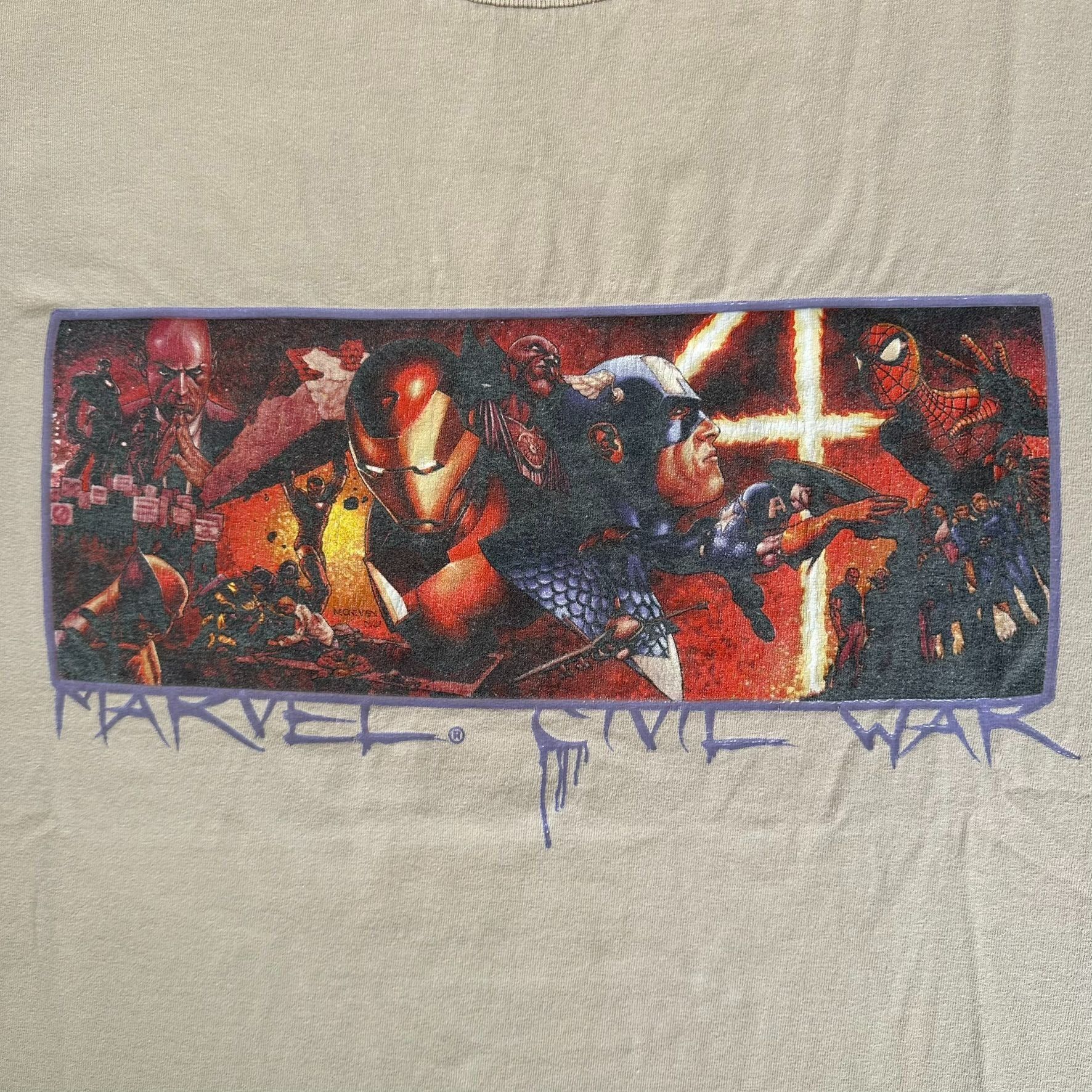 Marvel Comics Vintage Y2K Marvel Civil War T-Shirt MCU Superhero Comic Boo Size US XL / EU 56 / 4 - 2 Thumbnail