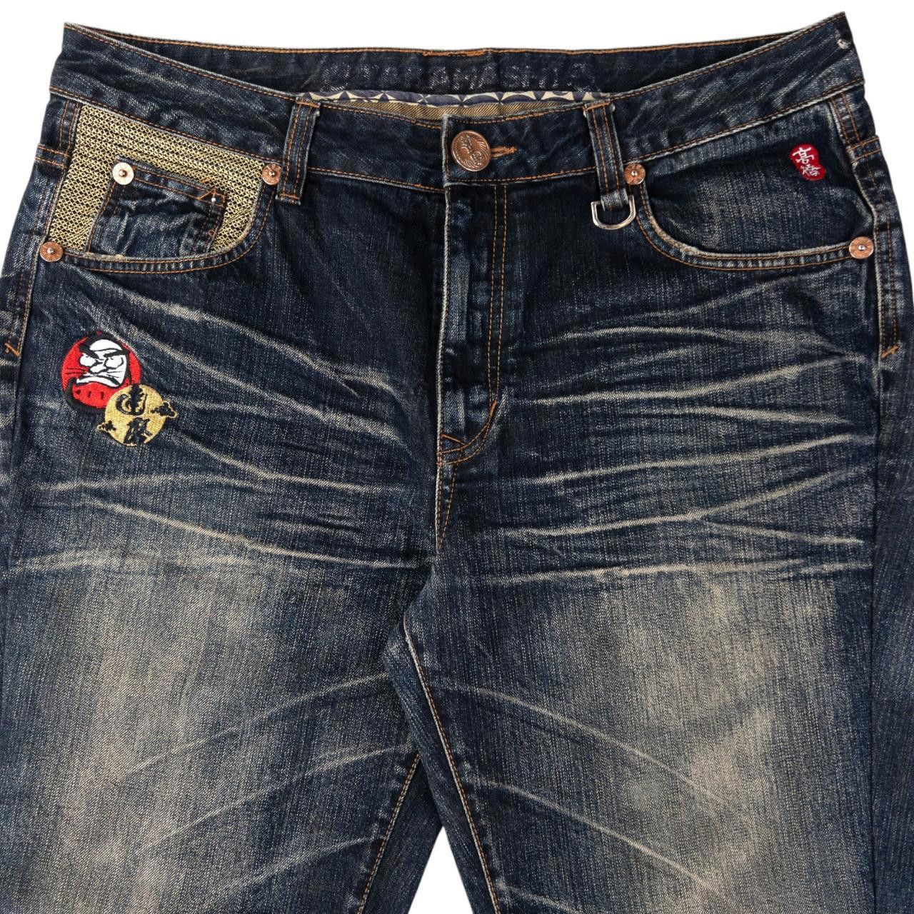 The Unbranded Brand Vintage Big Train Multi Pocket Japanese Denim Jeans Size W38 Size US 37 - 3 Thumbnail