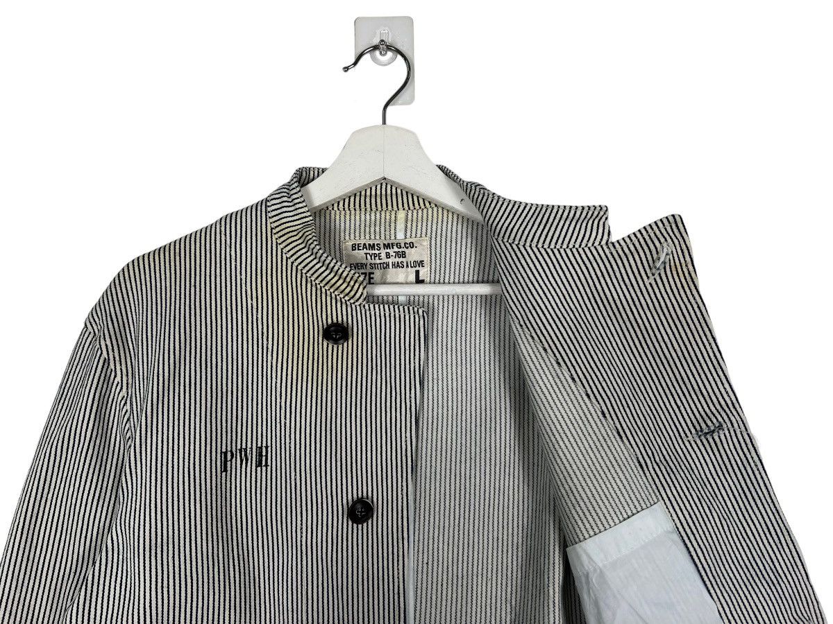 Beams Plus 🔥 BEAMS PWH PRISONER HIKORY STRIPE JACKET Size US L / EU 52-54 / 3 - 10 Thumbnail