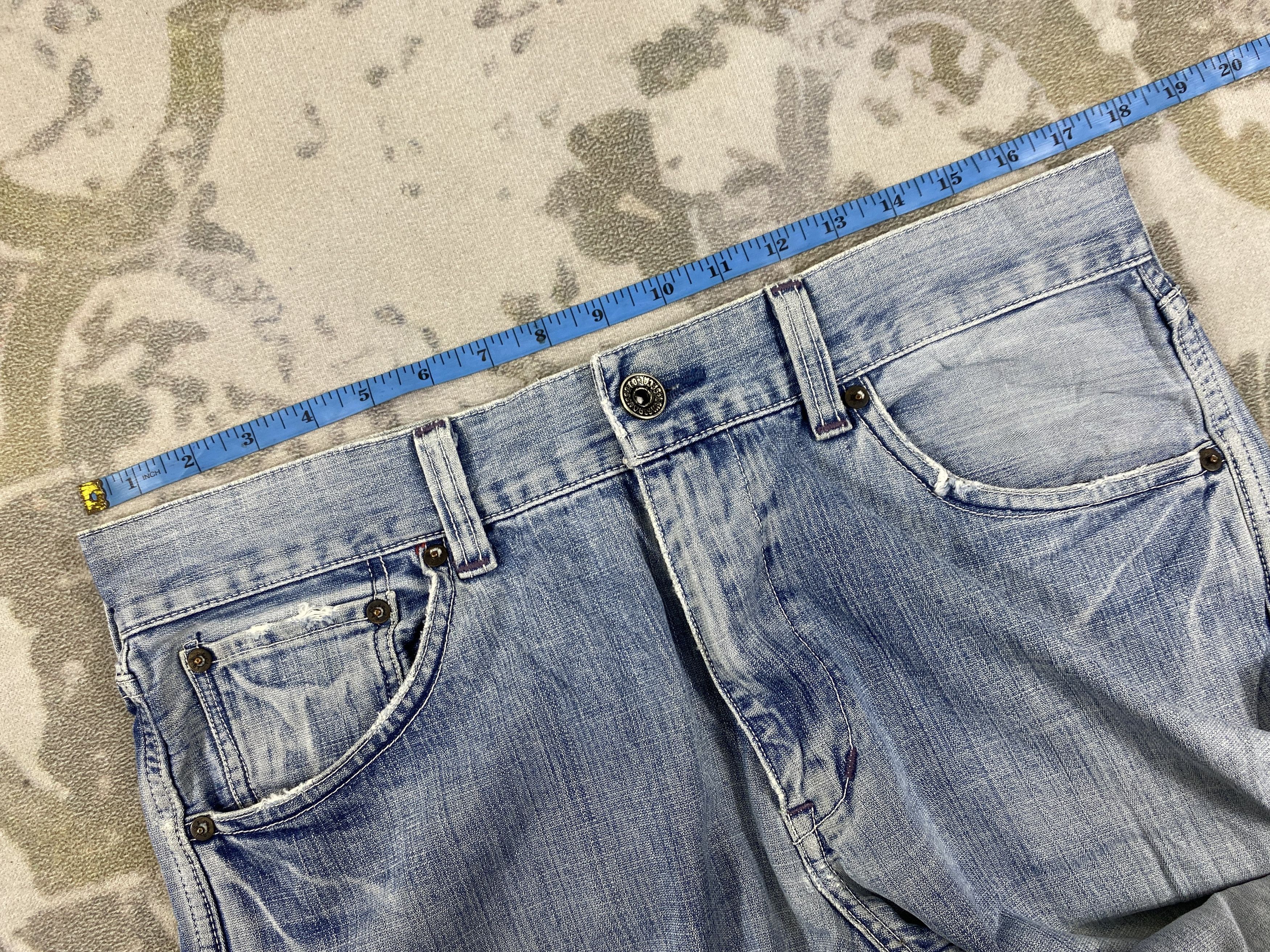 Levi's Distressed Vintage Levi's 503 Cargo Jeans 35x32 Denim-JN3463 Size US 35 - 5 Thumbnail