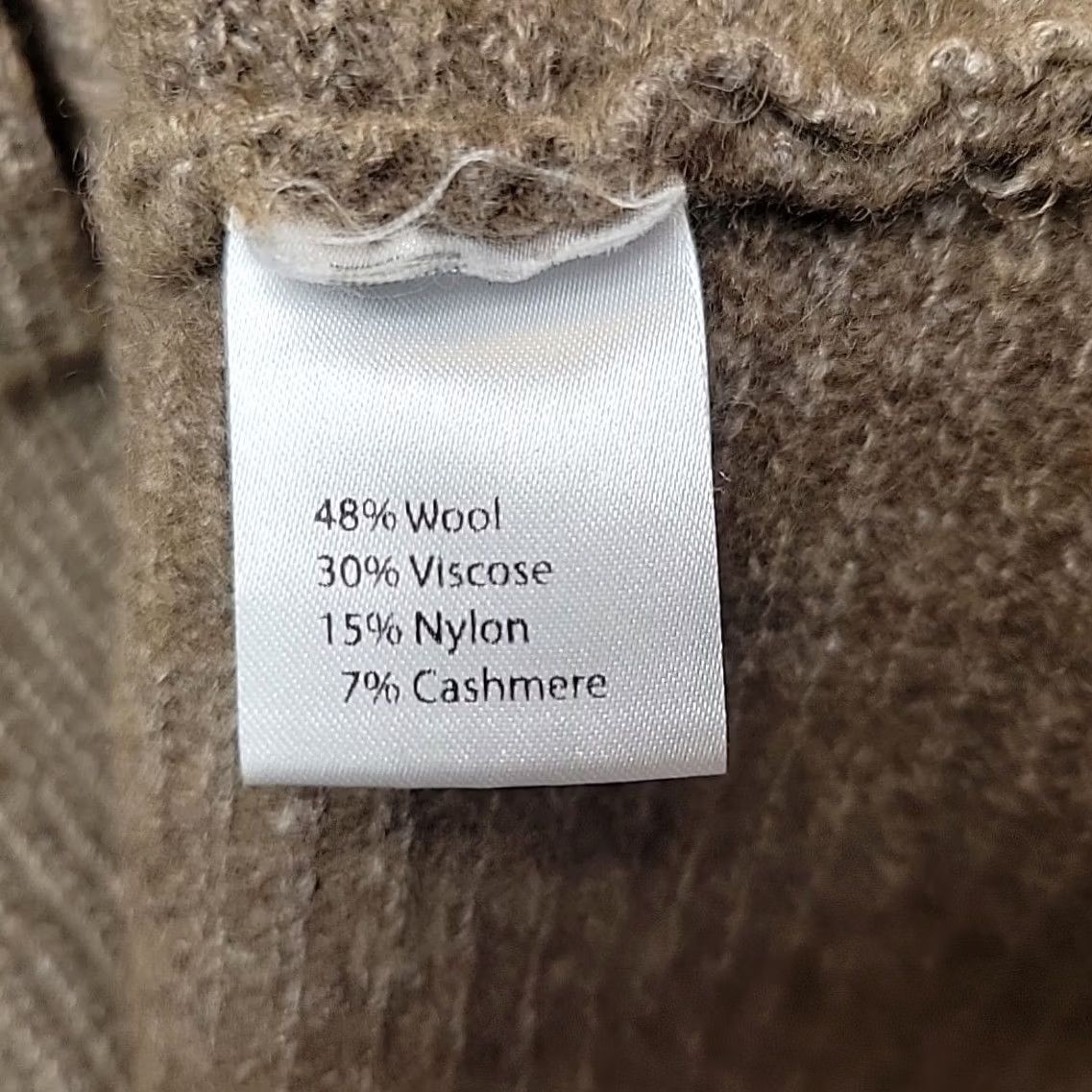 Ralph Lauren Bartolini Sweater Womens L Brown Wool Cashmere Mock Neck Italy Luxury Minimalist Size L / US 10 / IT 46 - 5 Thumbnail