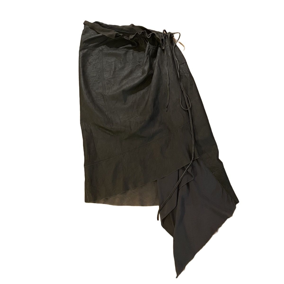 image of Rick Owens Wrap Skirt in Grey, Women's (Size 30)