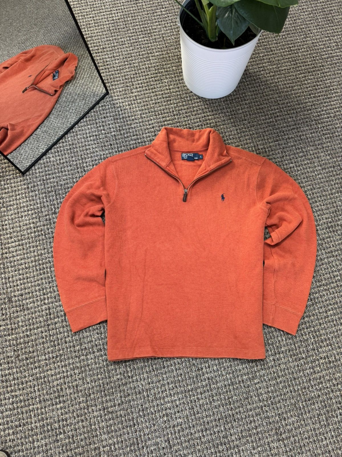 Other Men’s Vintage Sweater 1/3 Zip Polo Ralph Lauren Size US L / EU 52-54 / 3 - 5 Thumbnail