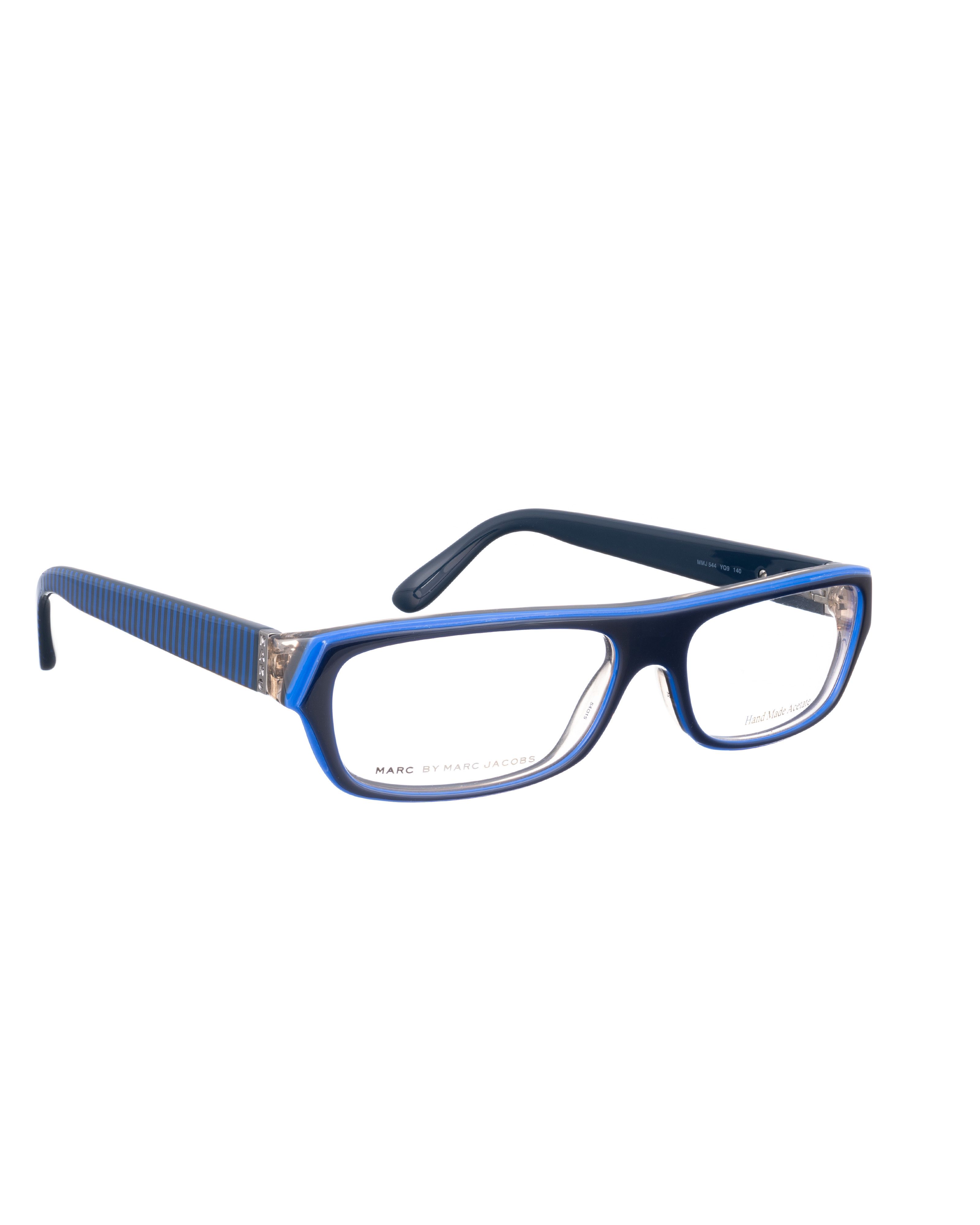 Marc by Marc Jacobs Marc by Marc Jacobs 00s Navy Striped Glasses Size ONE SIZE - 1 Thumbnail