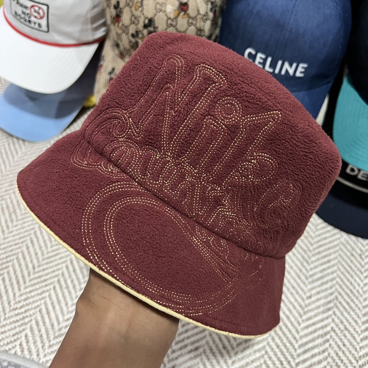Nike Vintage Y2K Nike Country Fleece Bucket Hat “SAMPLE” M-L Size ONE SIZE - 1 Thumbnail